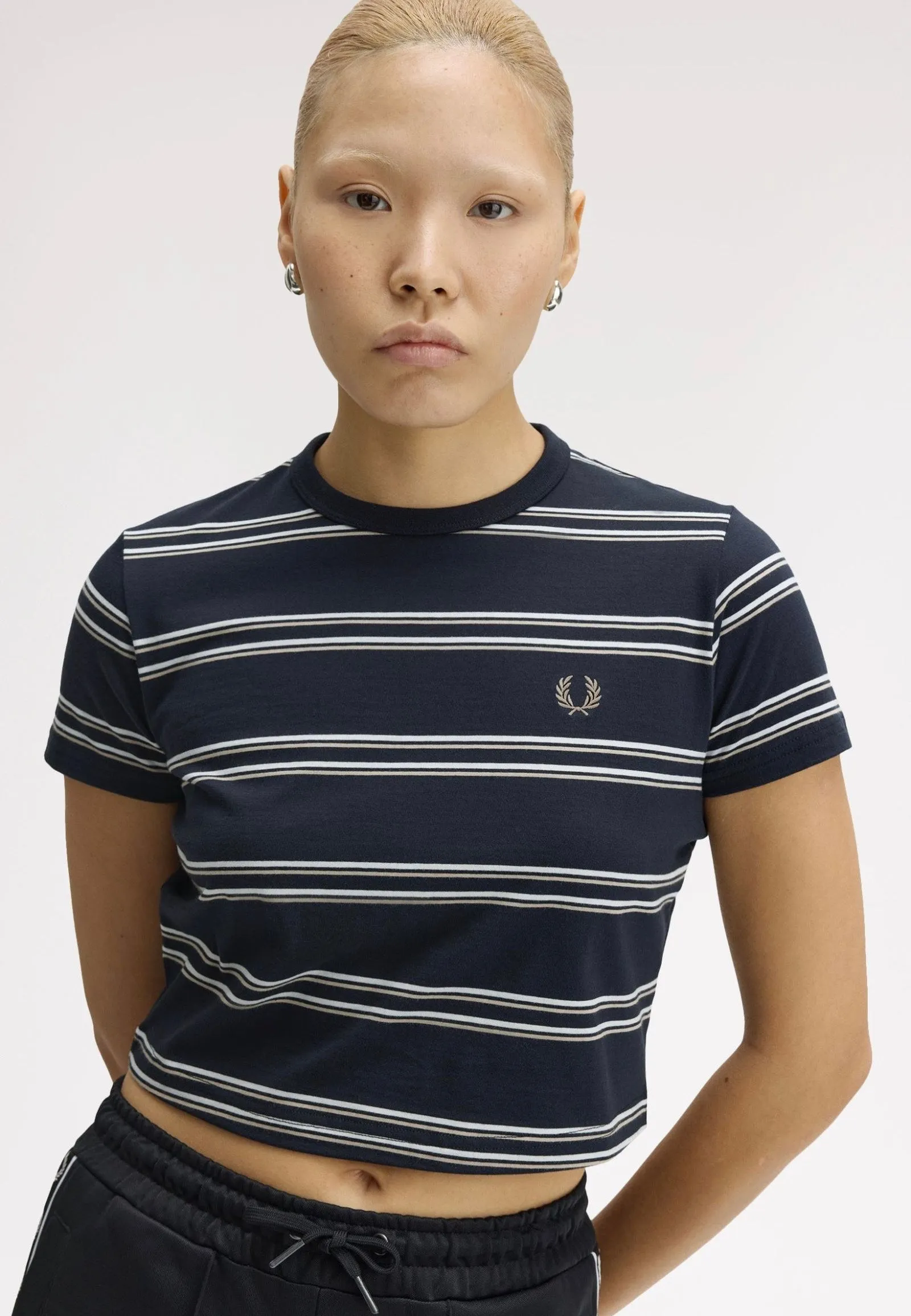 Fred Perry - Striped Navy - T-Shirt Washable