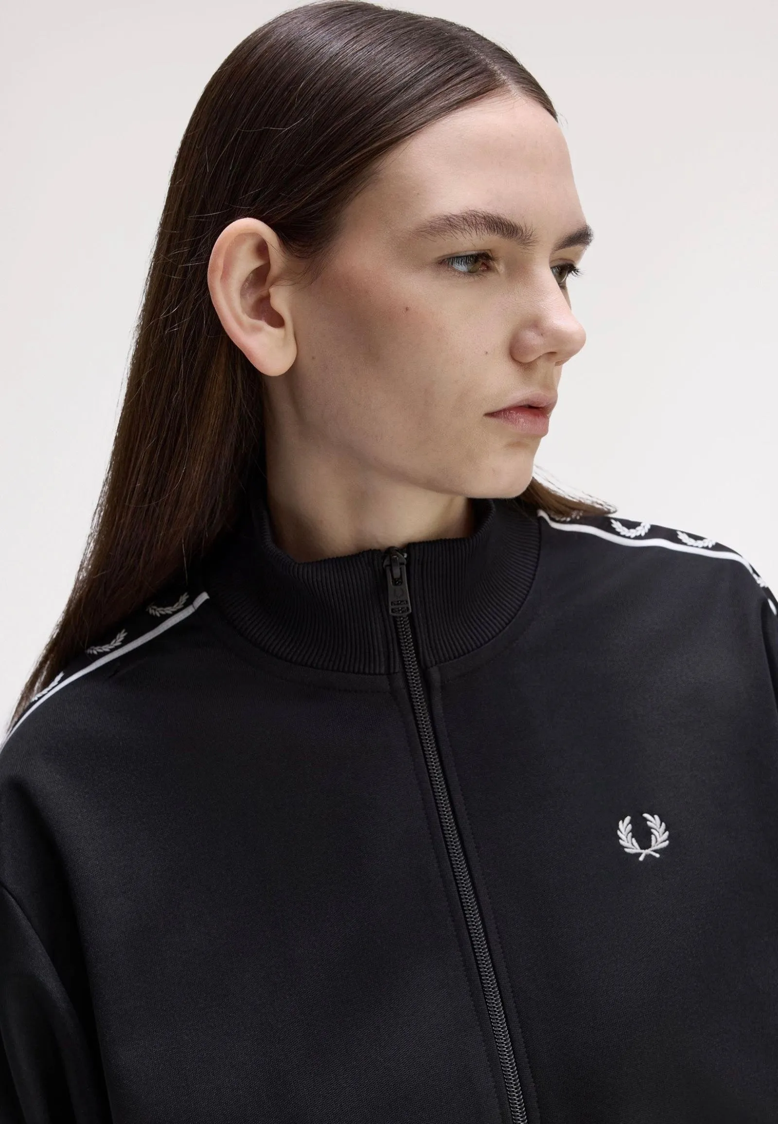 Fred Perry - Taped Track Black - Track Jacket Trendy Wear