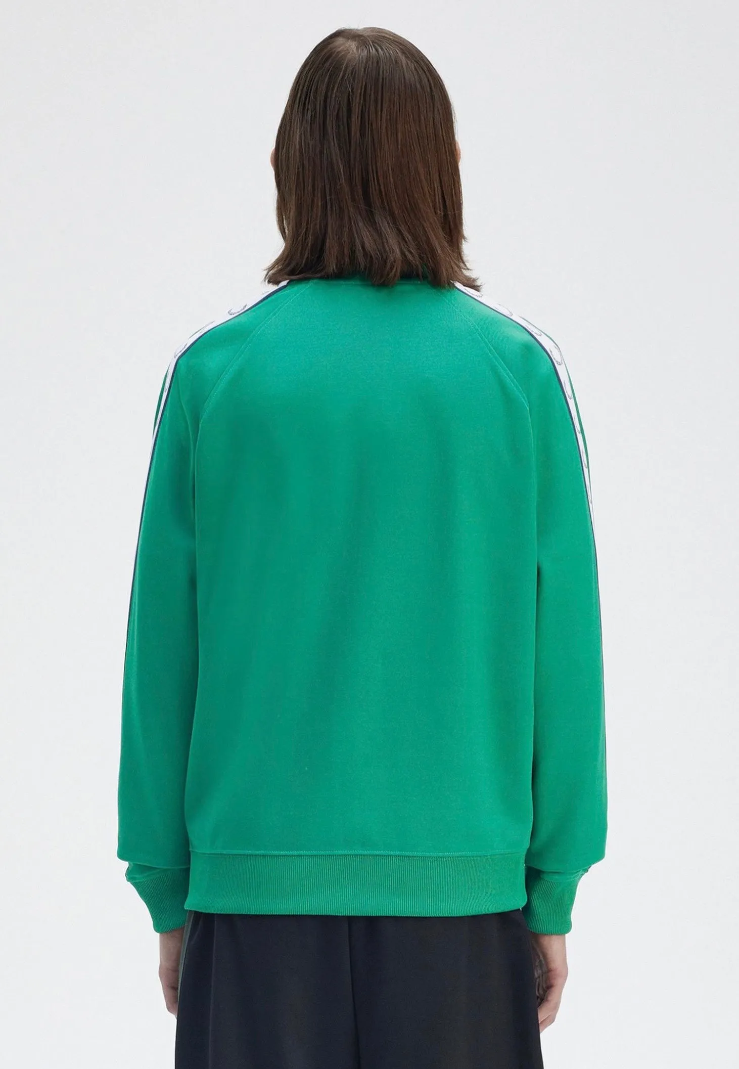 Fred Perry - Taped Track Label Green - Track Jacket Modernist design