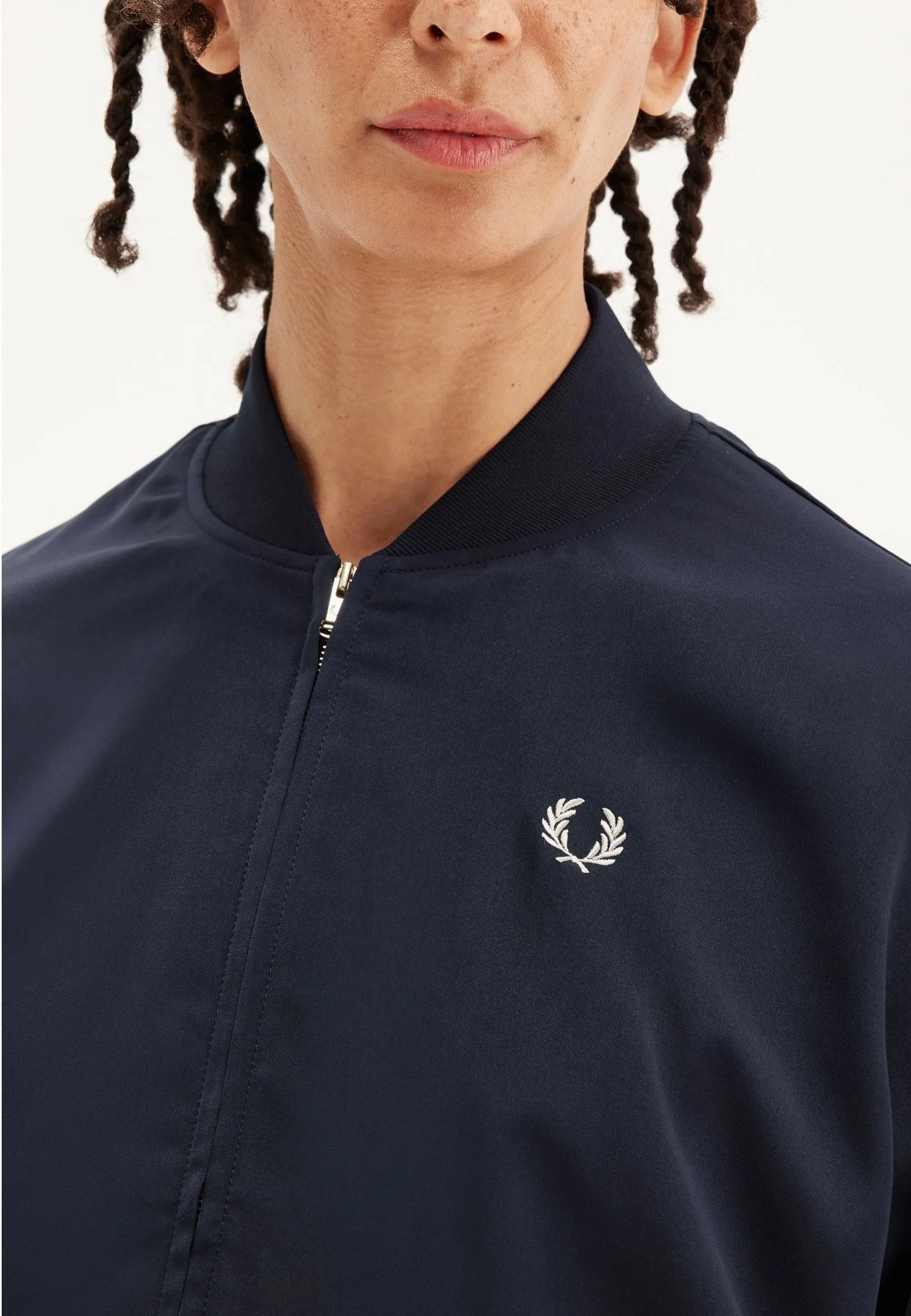 Fred Perry - Tennis Bomber Navy - Jacket Customizable Options