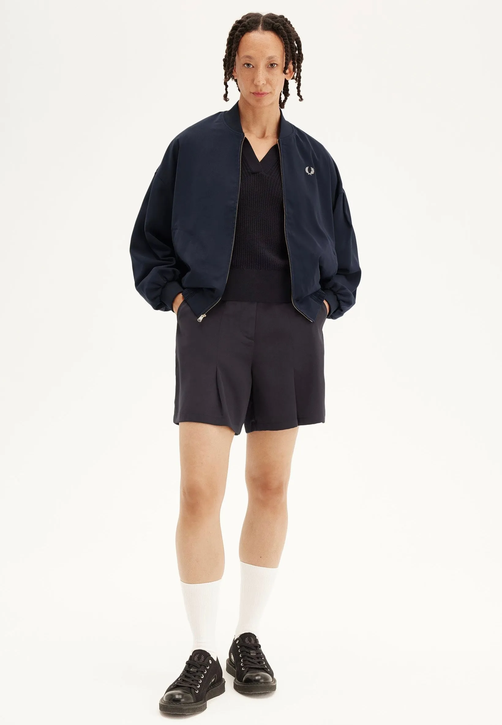 Fred Perry - Tennis Bomber Navy - Jacket Customizable Options