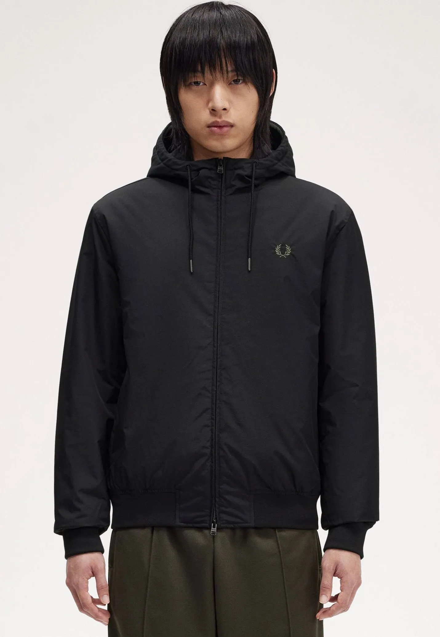Age Fred Perry - The Hooded Brentham Black - Jacket