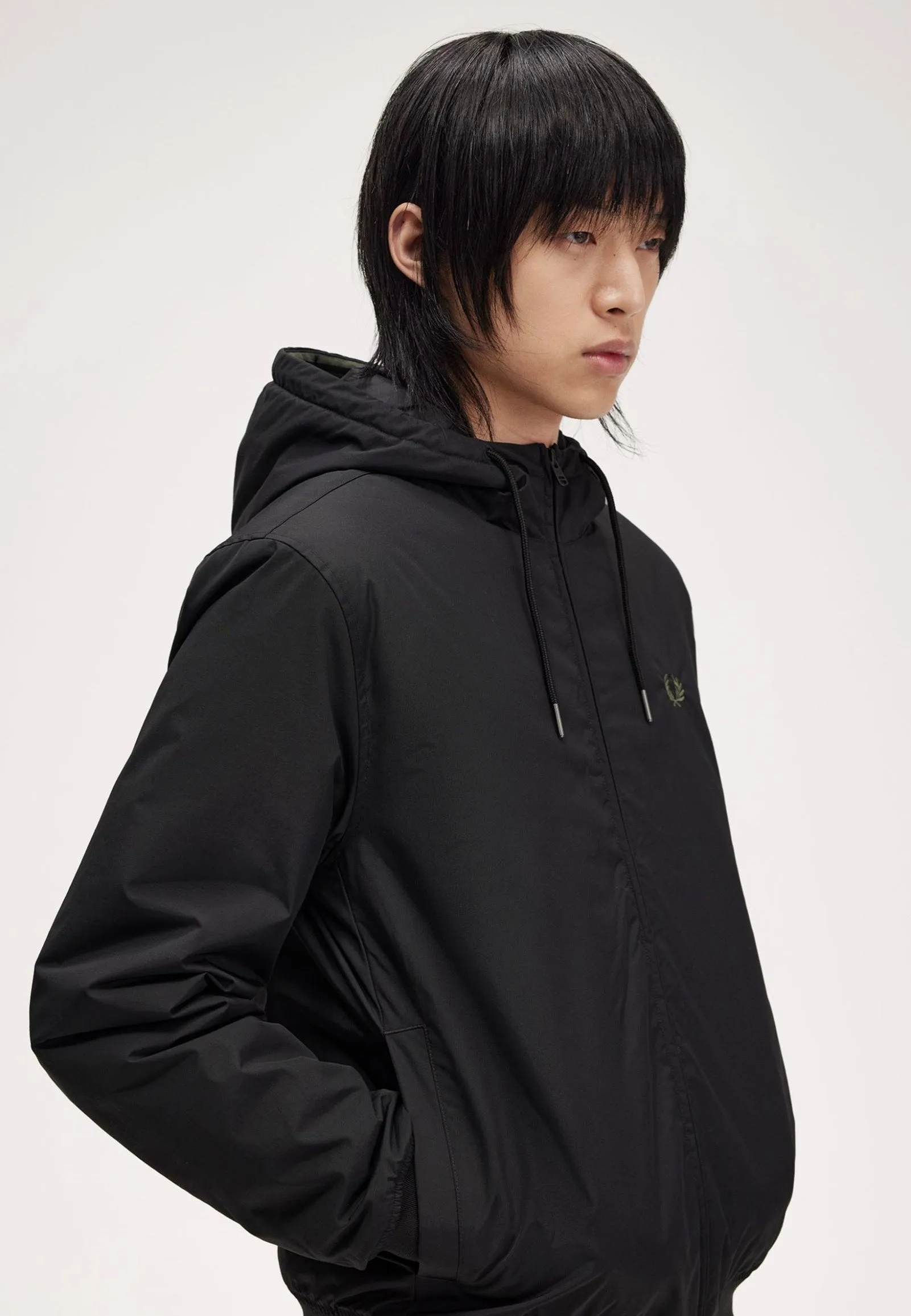 Fred Perry - The Hooded Brentham Black - Jacket Special occasion looks