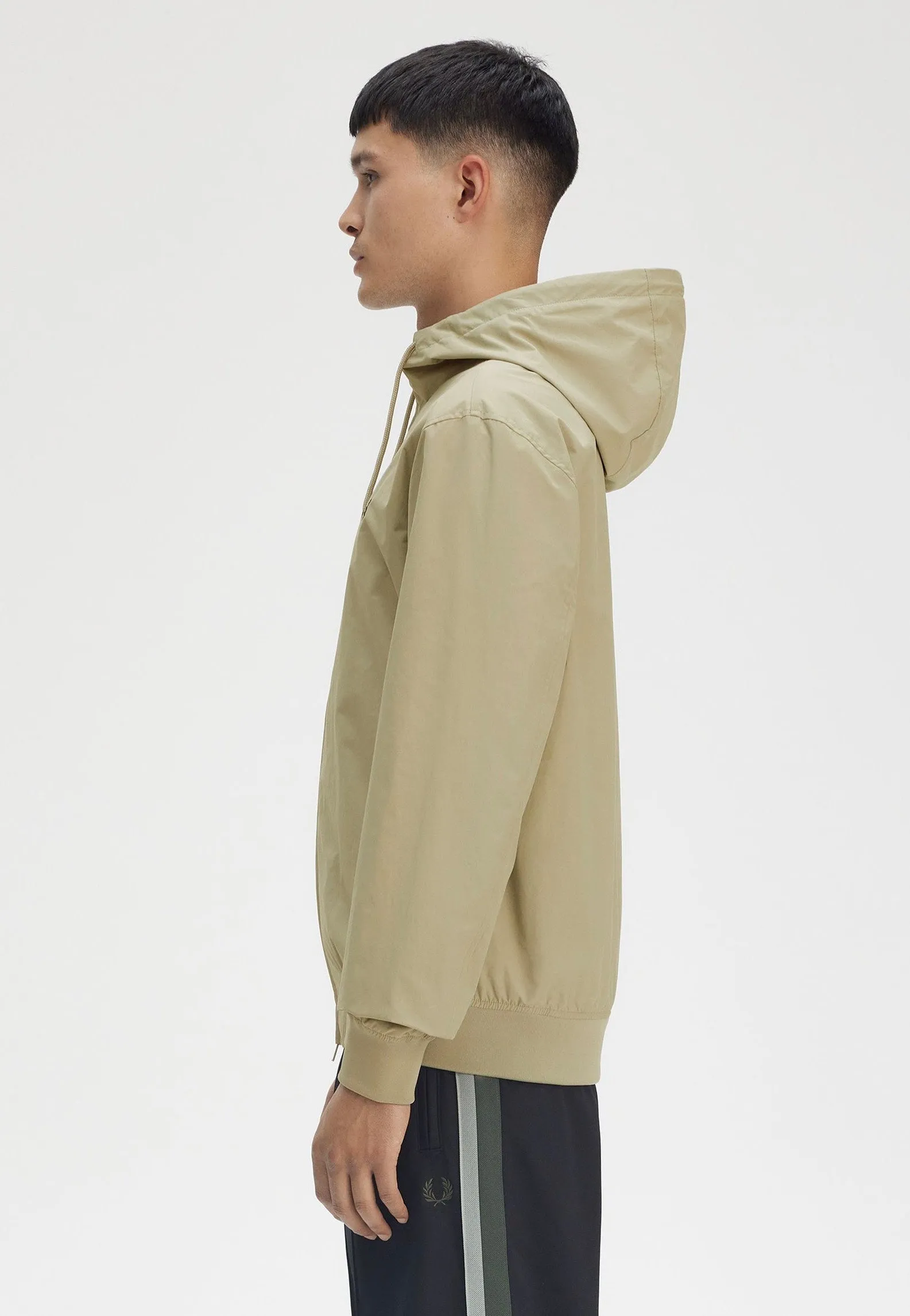 Fred Perry - The Hooded Brentham Warm Grey - Jacket Foot powder
