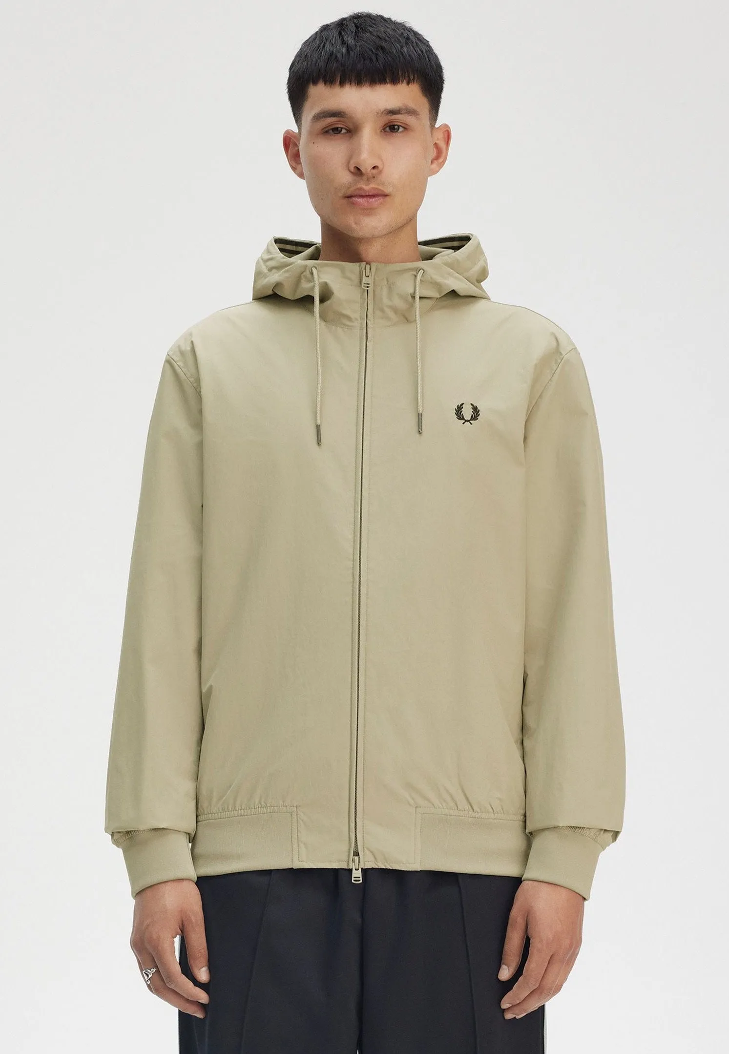 Fred Perry - The Hooded Brentham Warm Grey - Jacket Foot powder