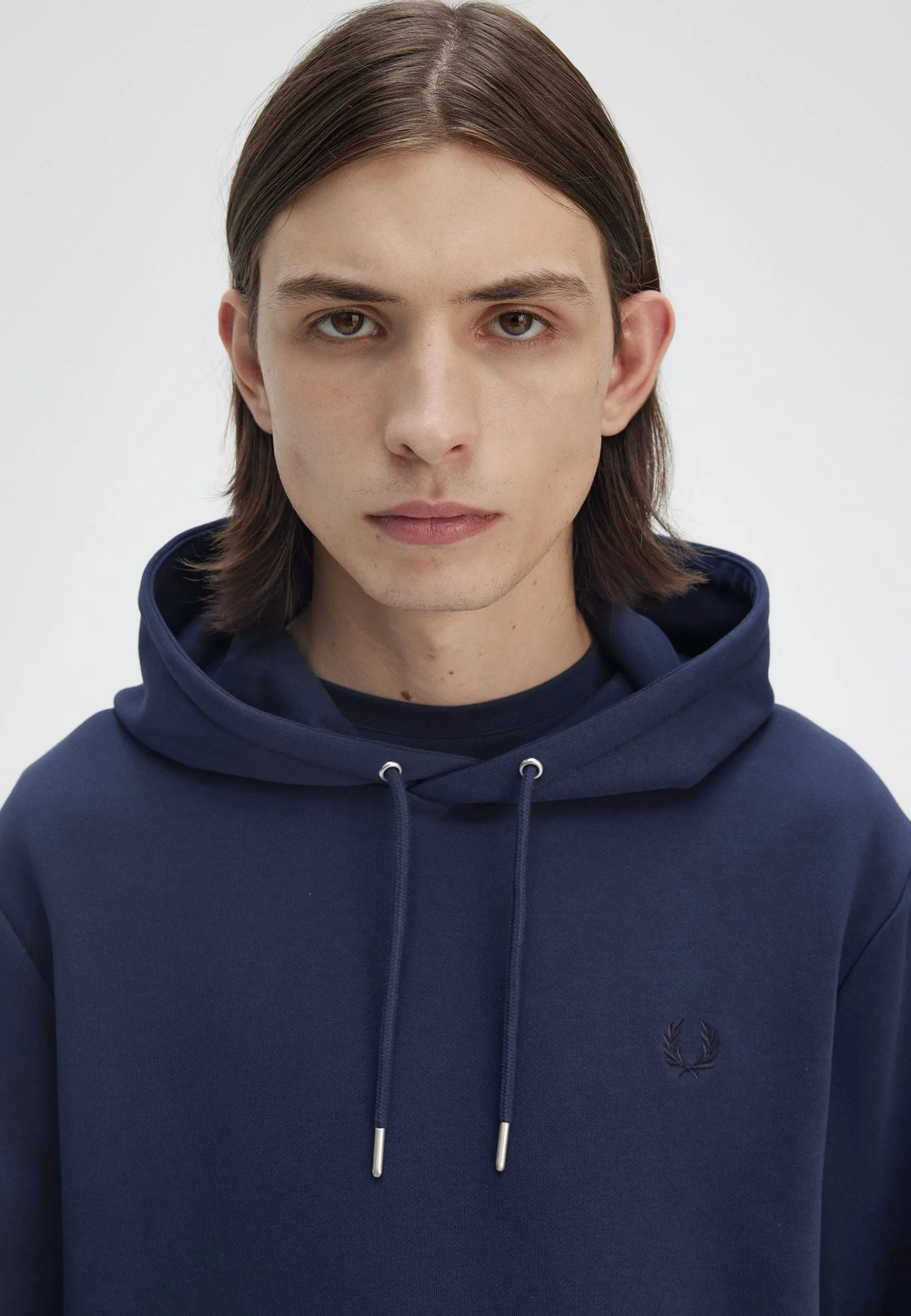 Fred Perry - Tipped Hooded Tennis Blue - Hoodie Winter City