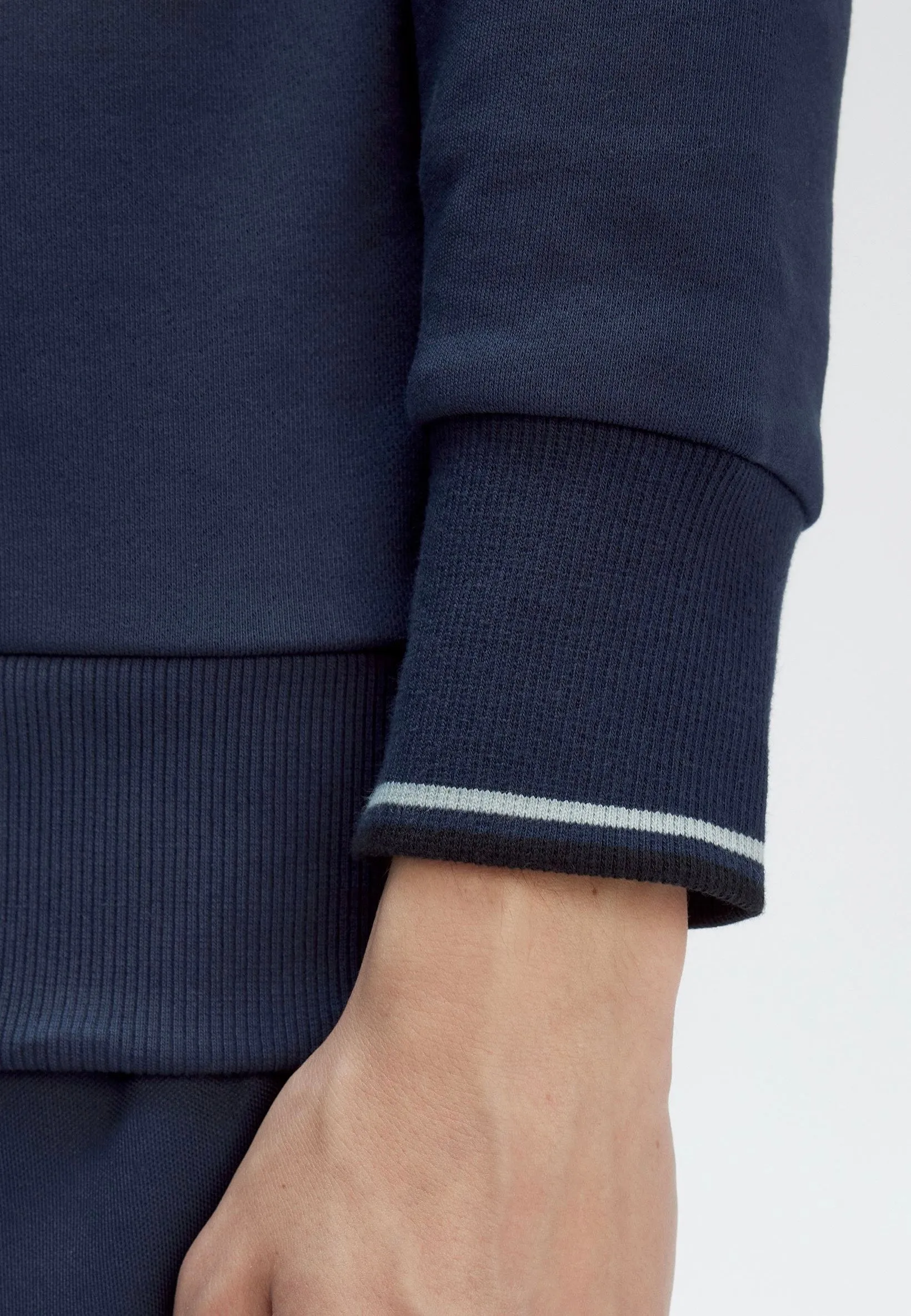 Fred Perry - Tipped Hooded Tennis Blue - Hoodie Winter City