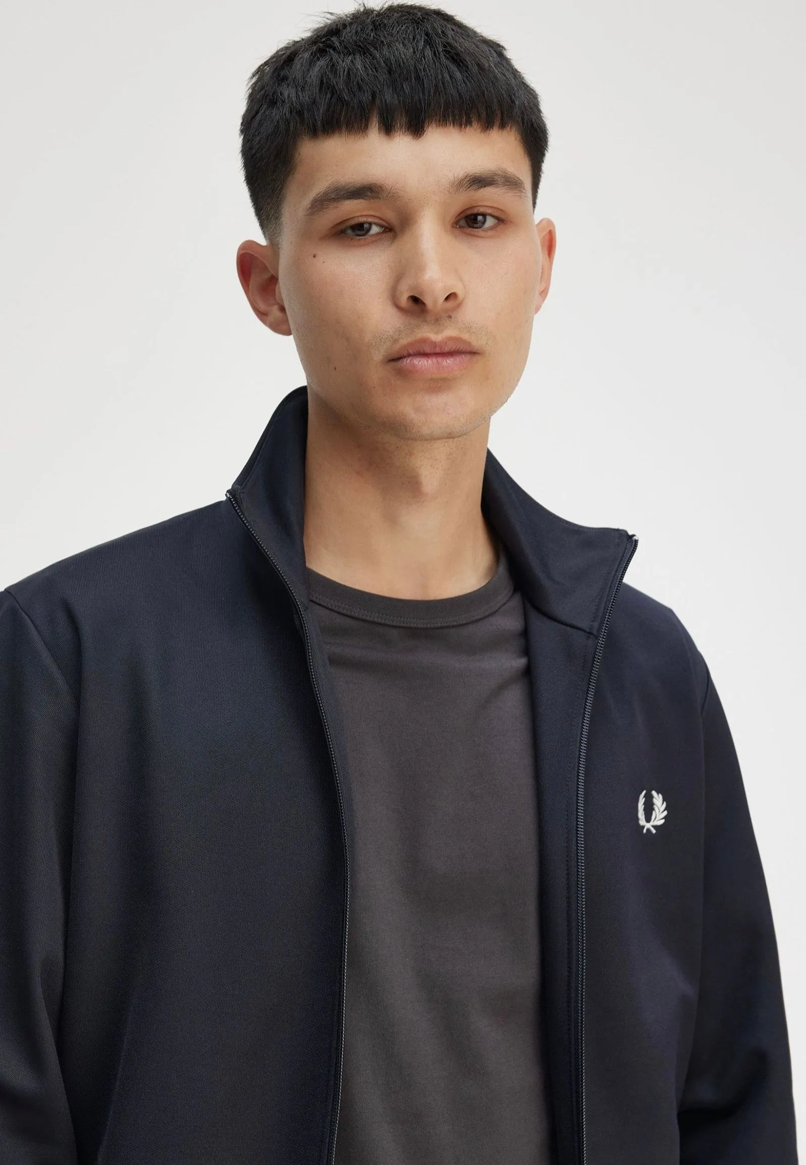 Fred Perry - Track Navy - Track Jacket Spandex addition