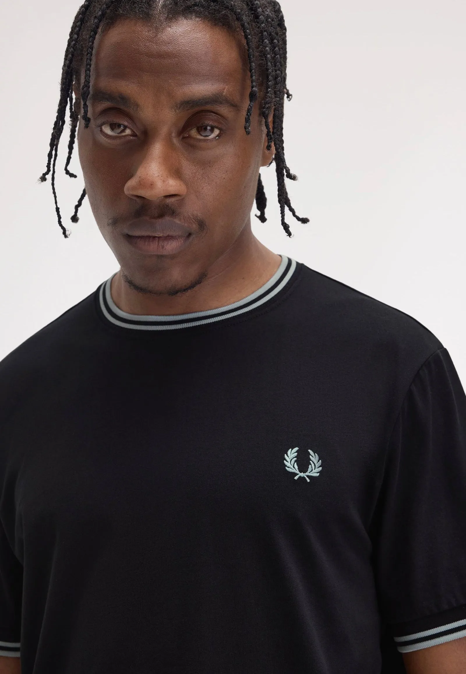 Fred Perry - Twin Tipped Black/Silverblue - T-Shirt fade - resistant
