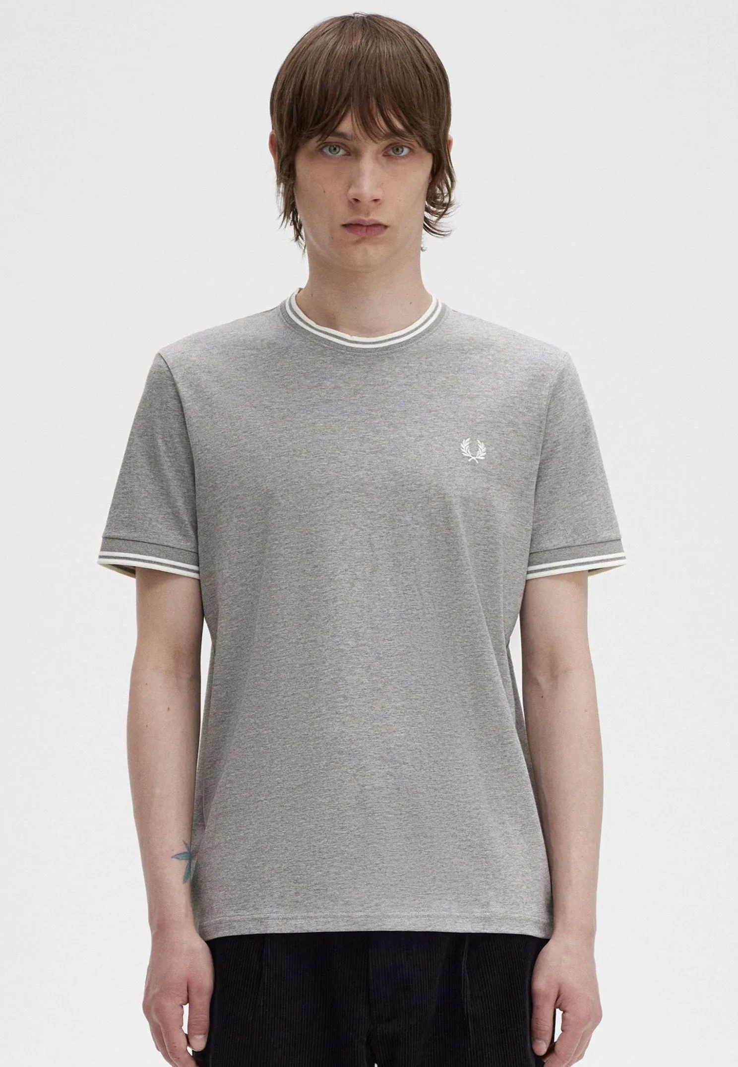 Fred Perry - Twin Tipped Steel Marl - T-Shirt Maximalist Style