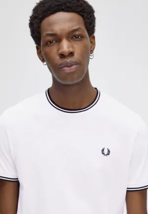 Vibrant Colors Fred Perry - Twin Tipped White - T-Shirt
