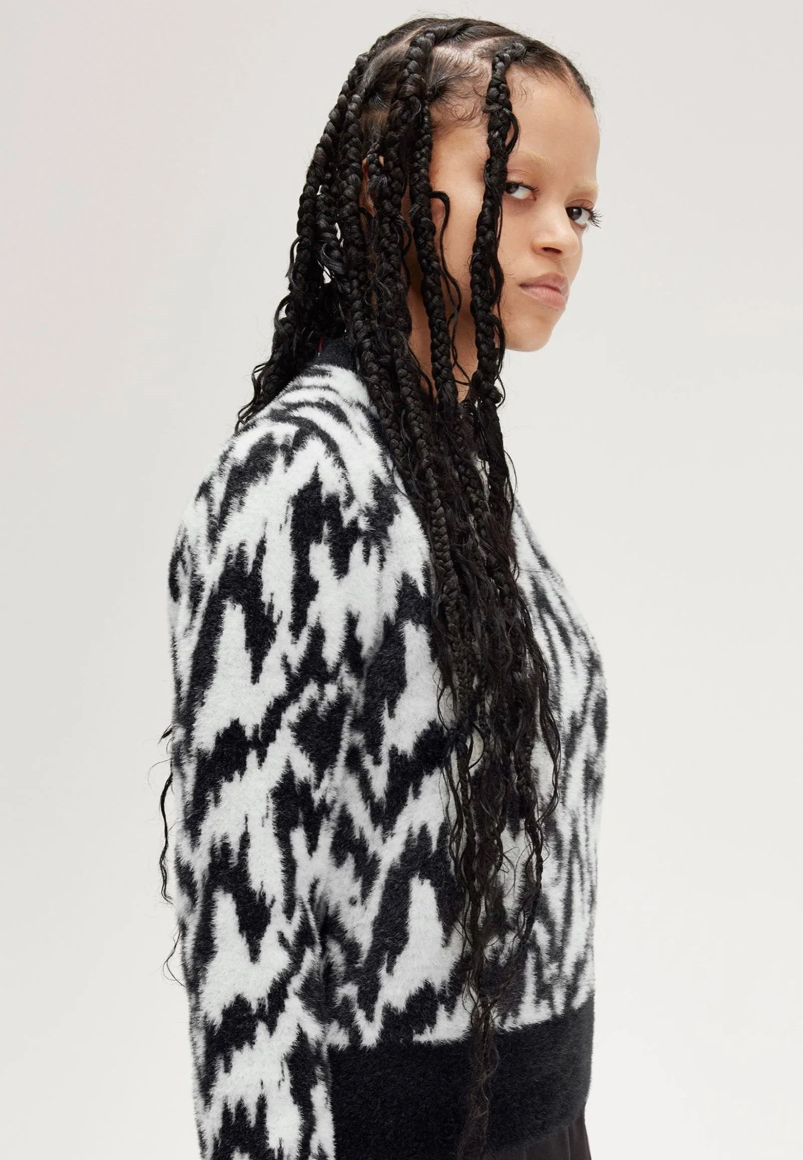 Fred Perry x Amy Winehouse - Animal Jacquard Ecru - Pullover Innovative Trend
