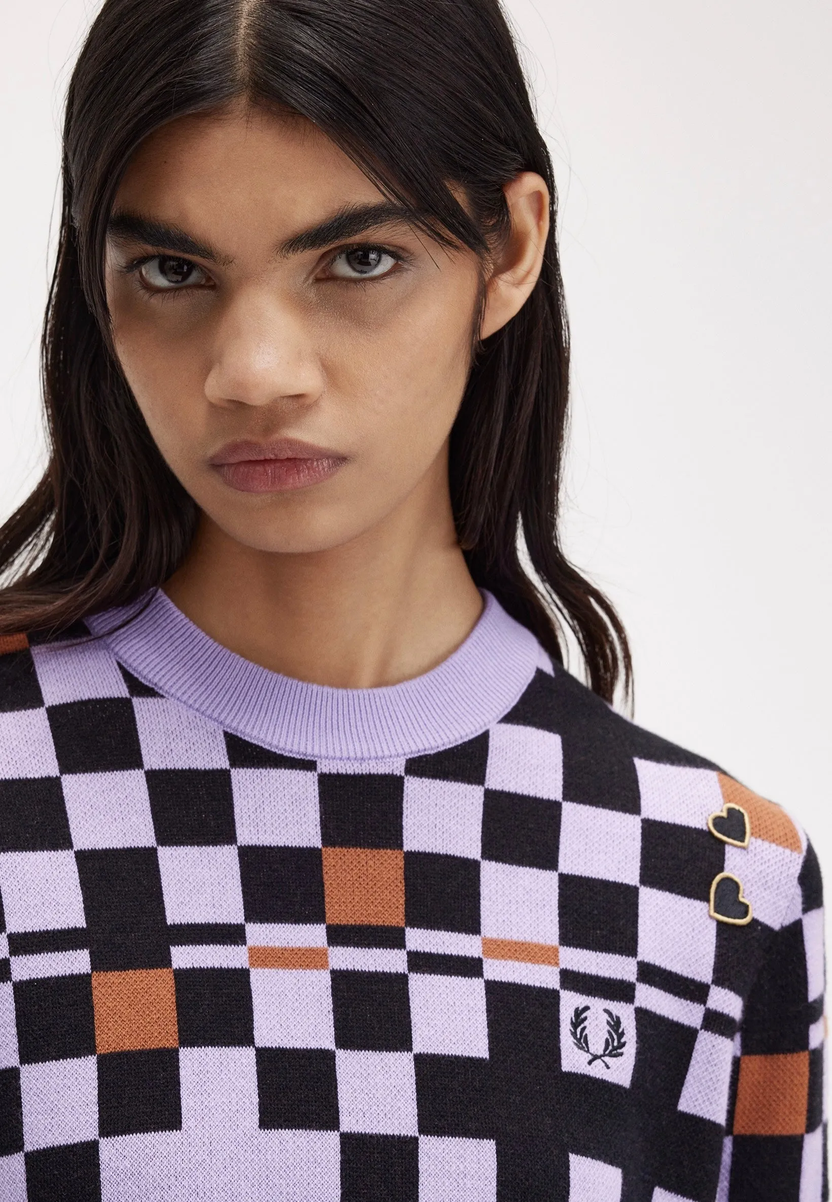 Fred Perry x Amy Winehouse - Jacquard Knitted Ultra Violet - Top Premium Sharp