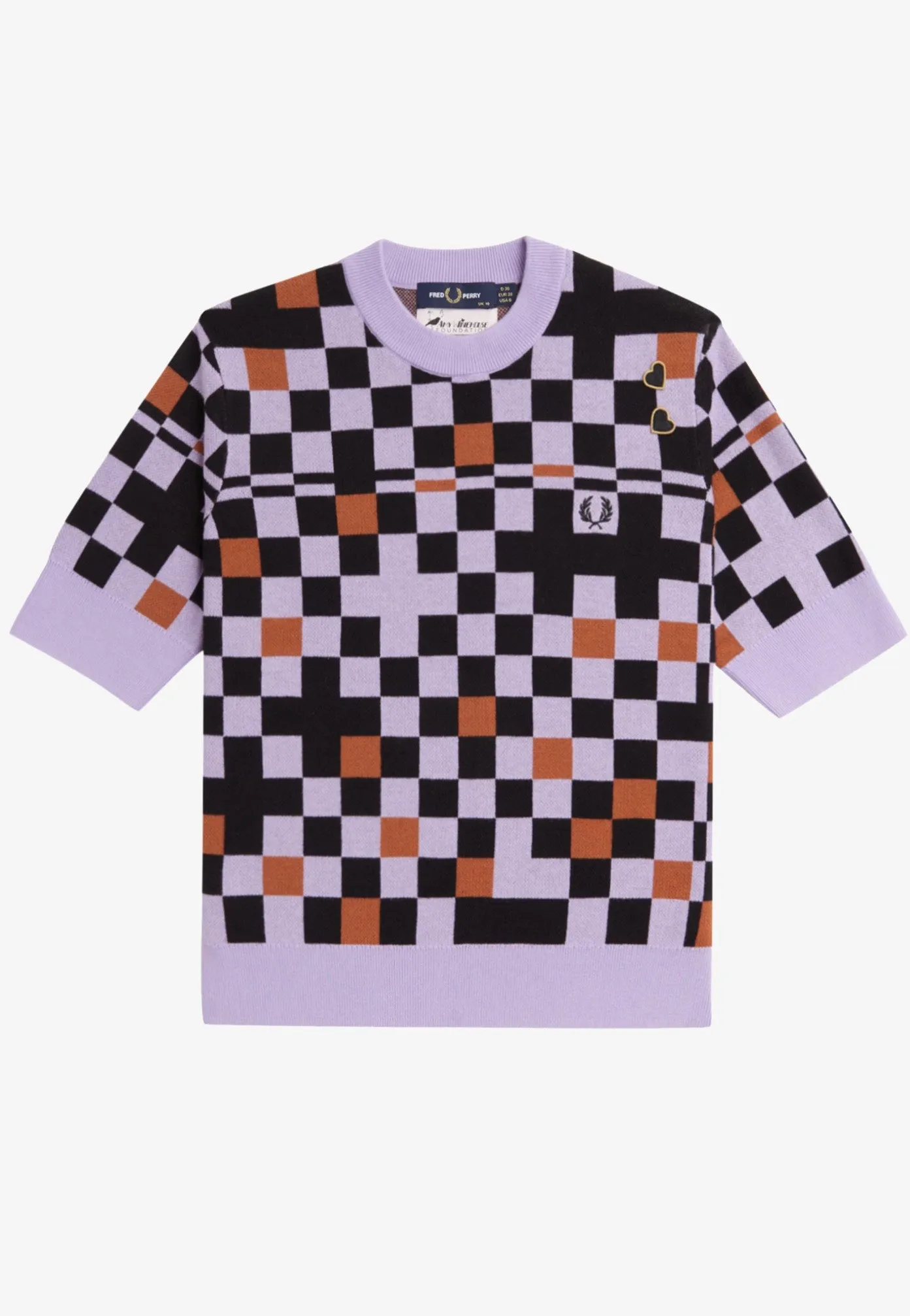 Fred Perry x Amy Winehouse - Jacquard Knitted Ultra Violet - Top Premium Sharp