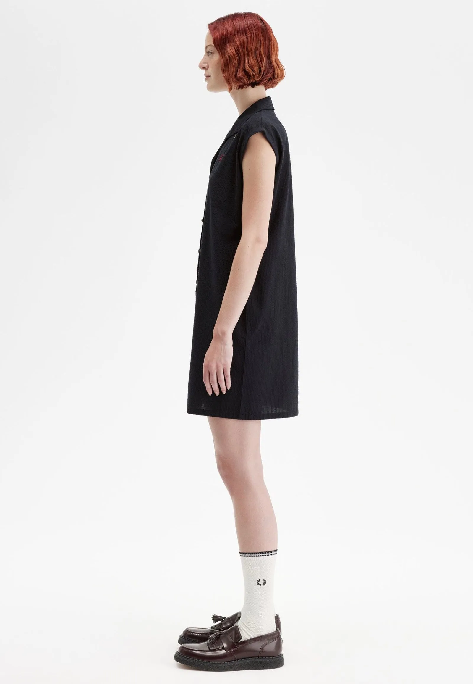 Fred Perry x Amy Winehouse - Open Collar Black - Dress Fully Lined