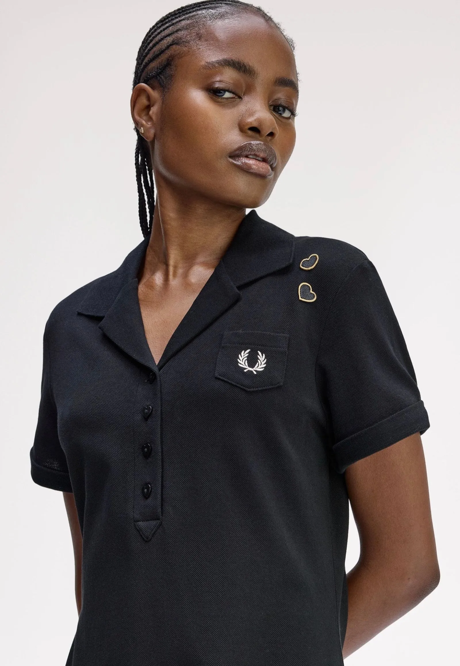 Fred Perry x Amy Winehouse - Pocket Detail Pique Black - Dress Playful Colors