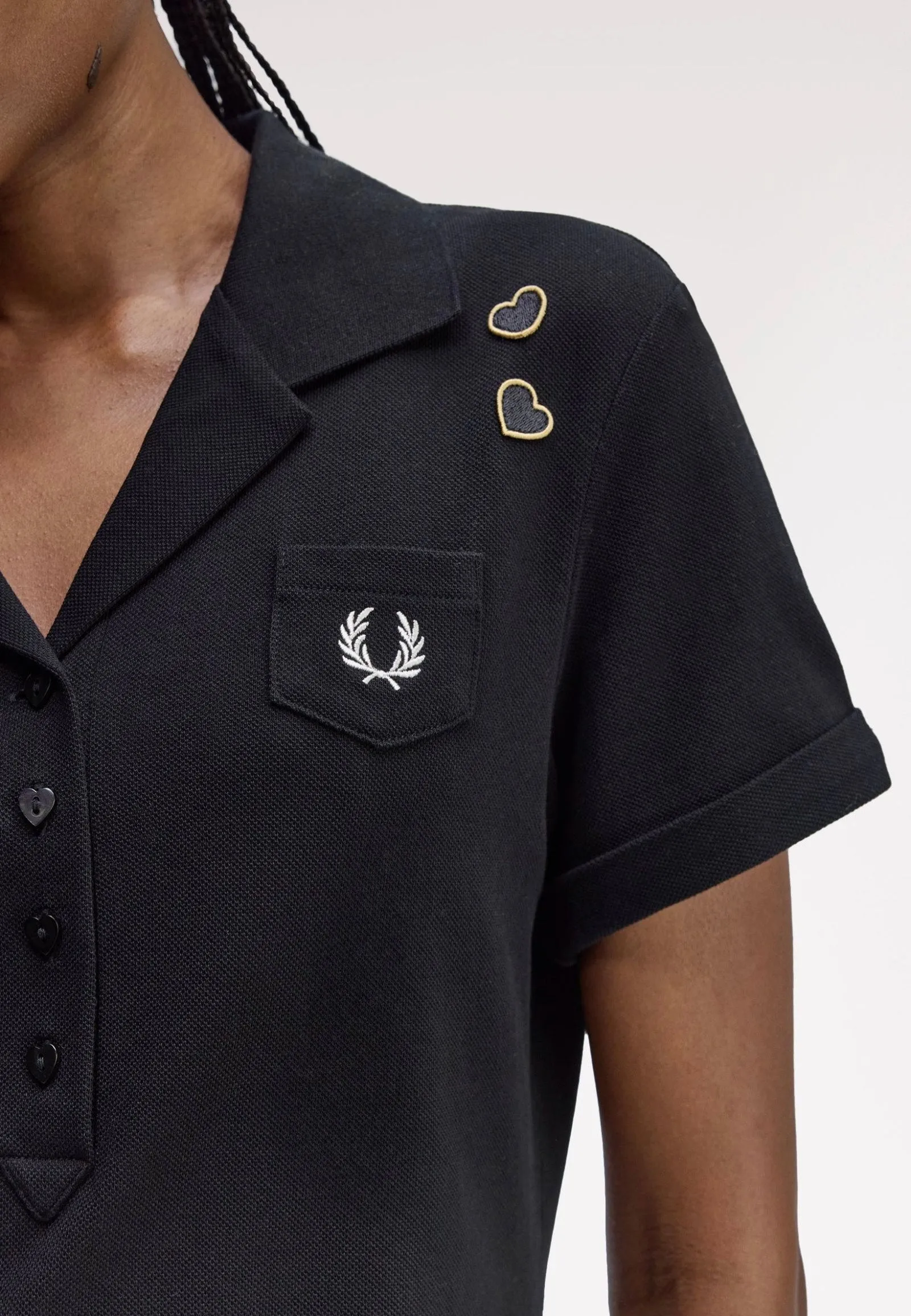 Fred Perry x Amy Winehouse - Pocket Detail Pique Black - Dress Playful Colors