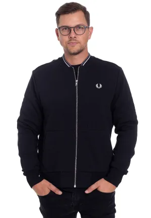 Fred Perry - Zip Through Black - Track Jacket Purple Advertise