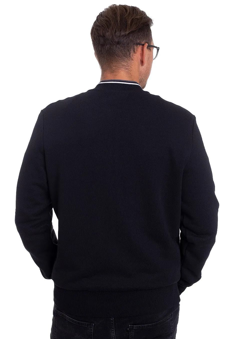 Fred Perry - Zip Through Black - Track Jacket high-end design