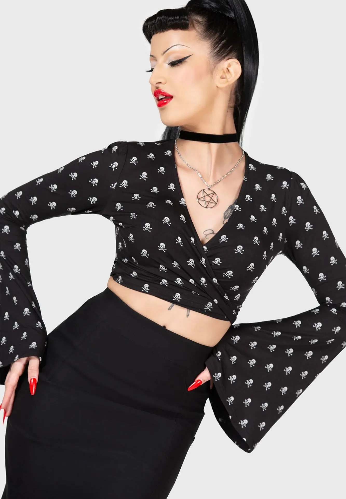 Killstar - Betty's Bash Wrap Black - Top novice soldiers