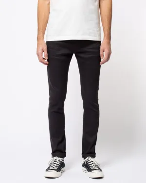 Nudie Lean Dean Slim Tapered Mens Jeans - Dry Black Selvage | Nudie Jeans Jeans | JEANSTORE