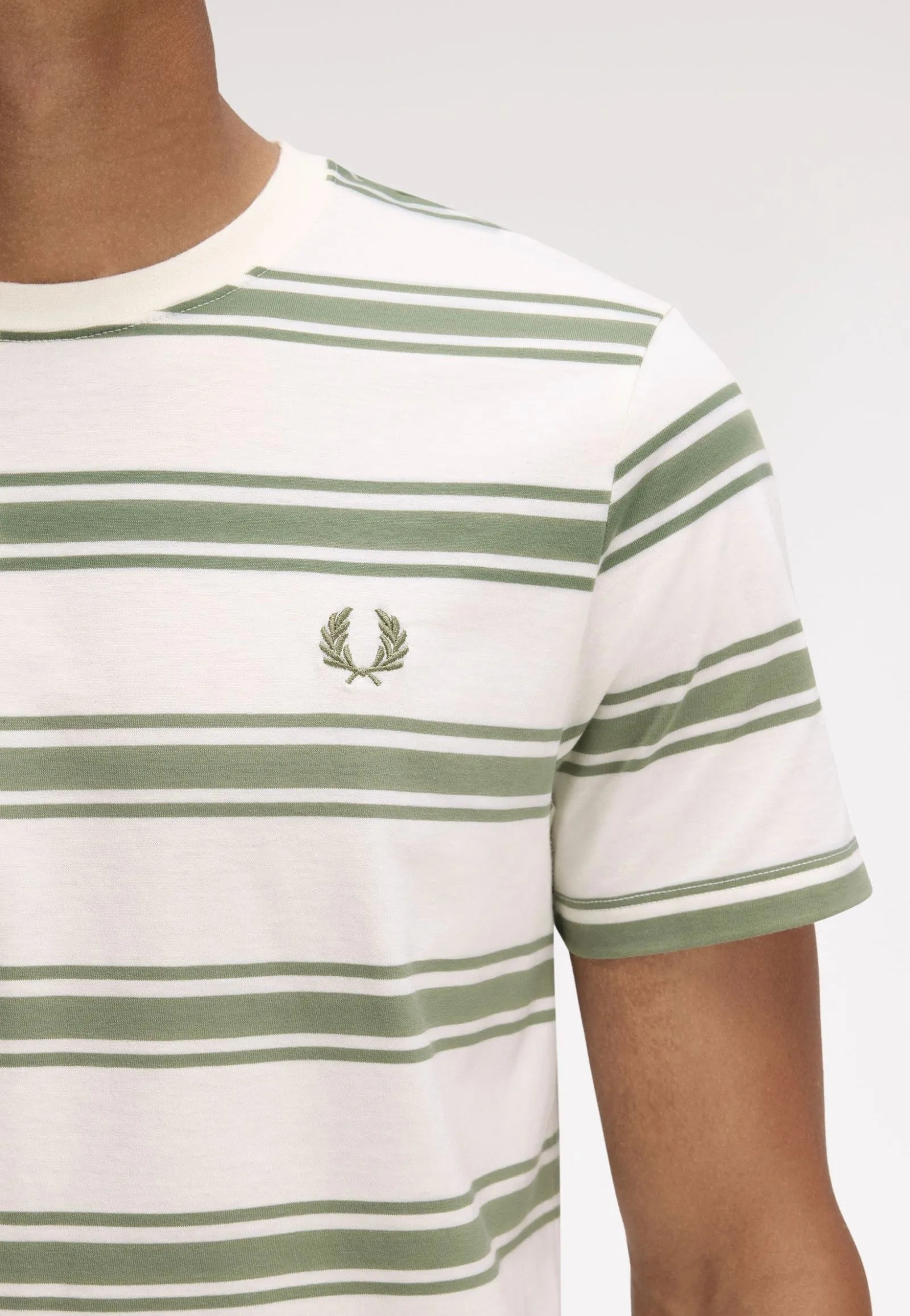 Fresh Style Fred Perry - Fine Stripe Light Ecru - T-Shirt