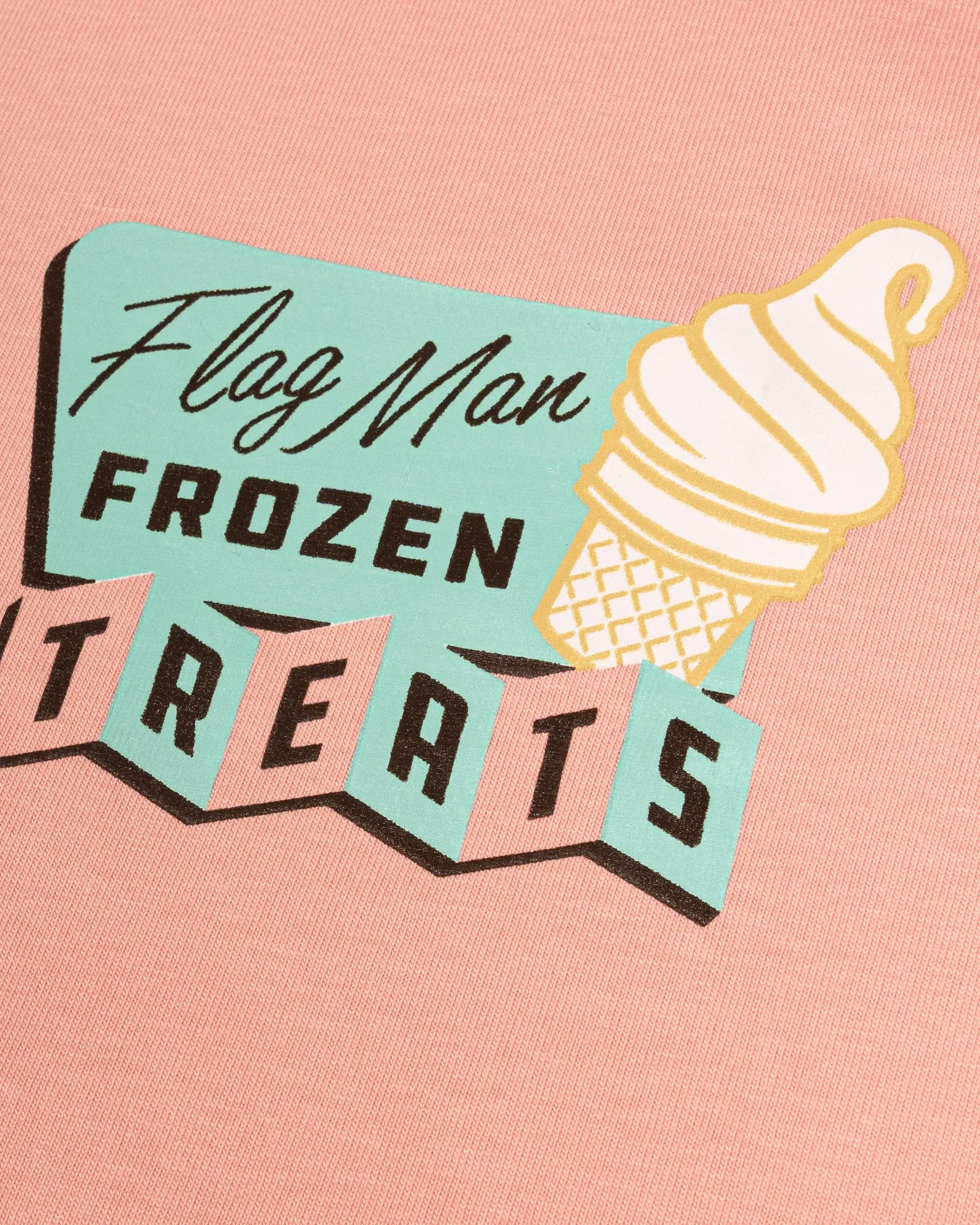 Frozen Treats Ice Cream Sundae Pima Cotton T-Shirt - Strawberry Cyberpunk style