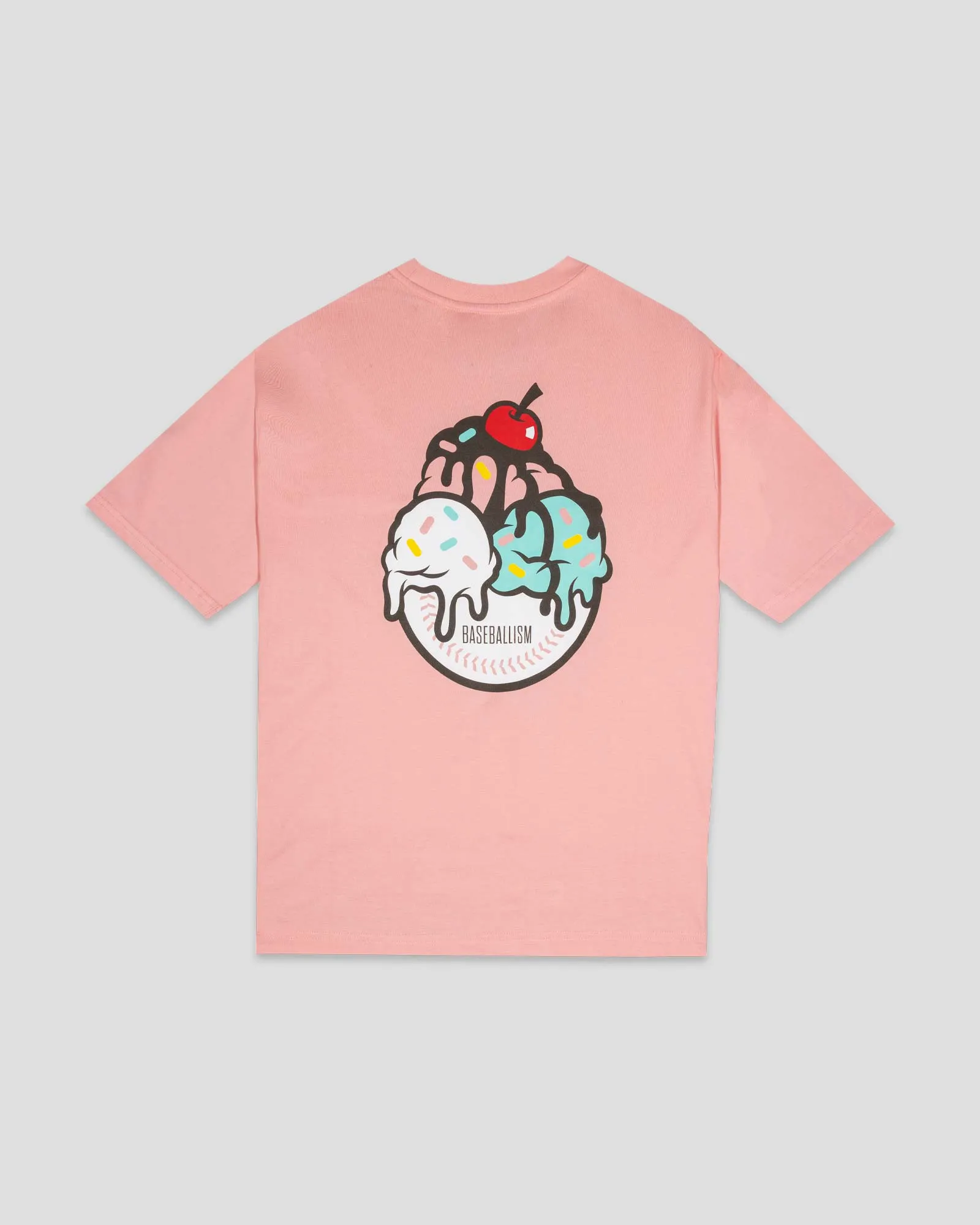 Frozen Treats Ice Cream Sundae Pima Cotton T-Shirt - Strawberry Cyberpunk style
