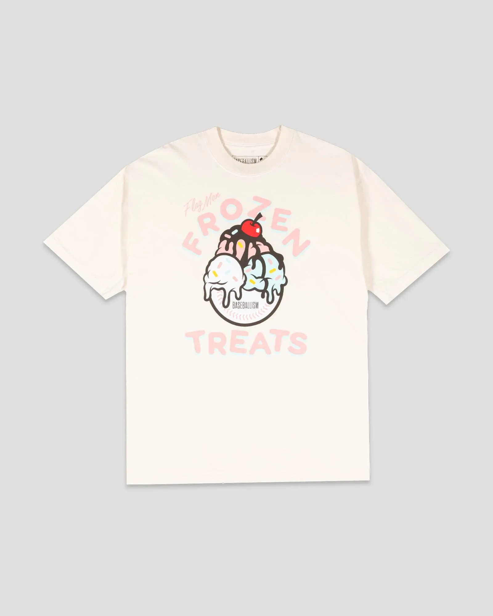 Frozen Treats Ice Cream Sundae Pima Cotton T-Shirt - Vanilla workout wear