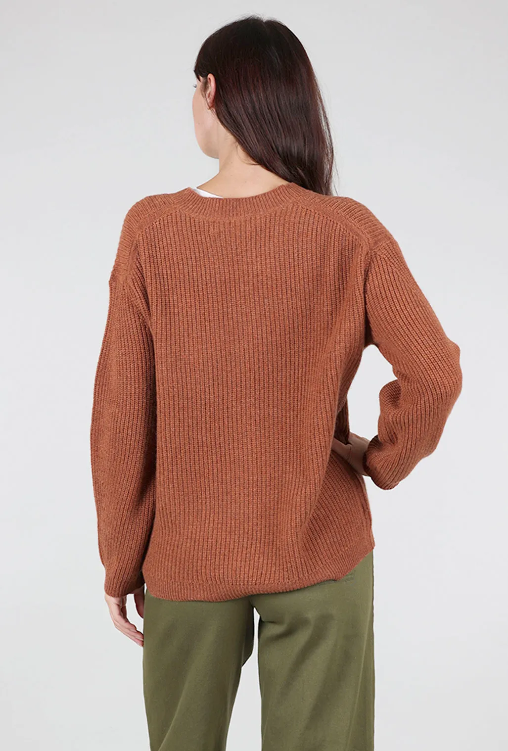 Fully Layered Elah Cardigan, Hazelnut