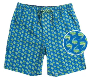 Mahi Migration: Swim Trunks - Blue Clean Stretch