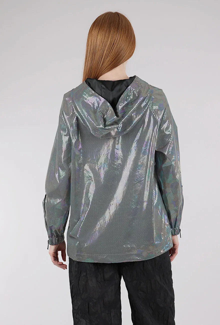 Function rich Reflective Hooded Jacket, Silver