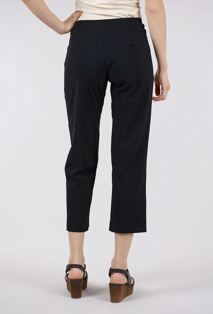 Functional Design Jet Jersey Crop Traveler Pant, Black