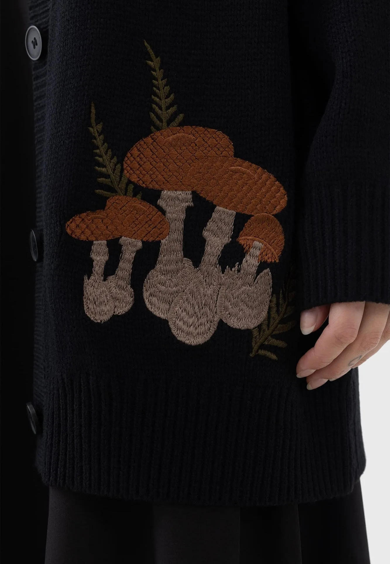 Functional Fashion Killstar - Shroom Black - Cardigan