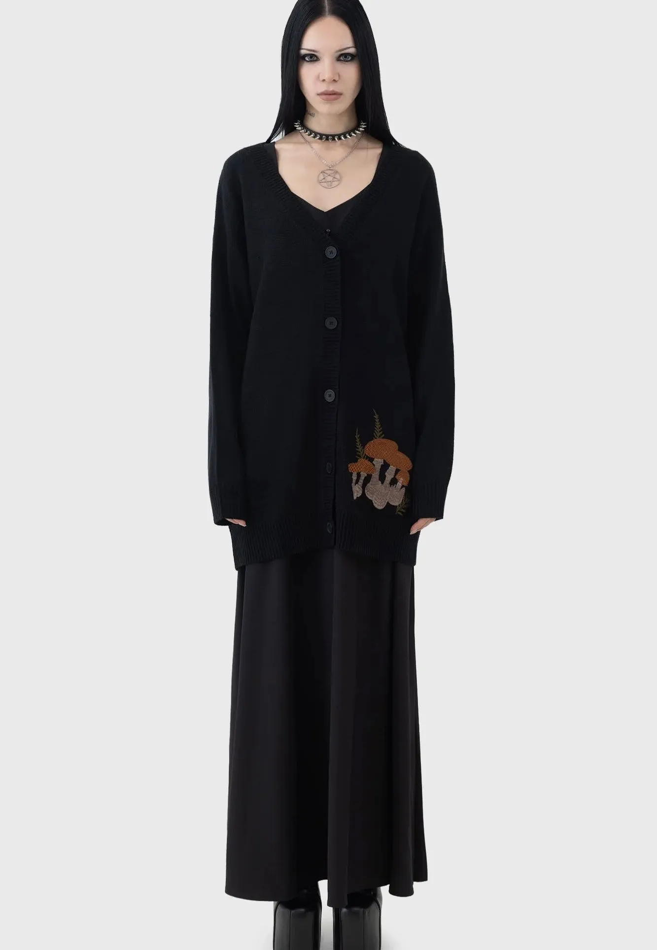 Killstar - Shroom Black - Cardigan Lightweight Outerwear