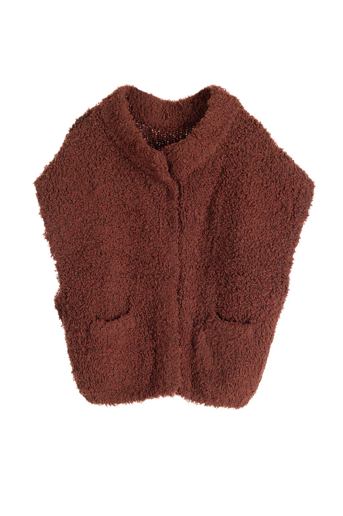 Furry Rosewood Vest Morning Wear