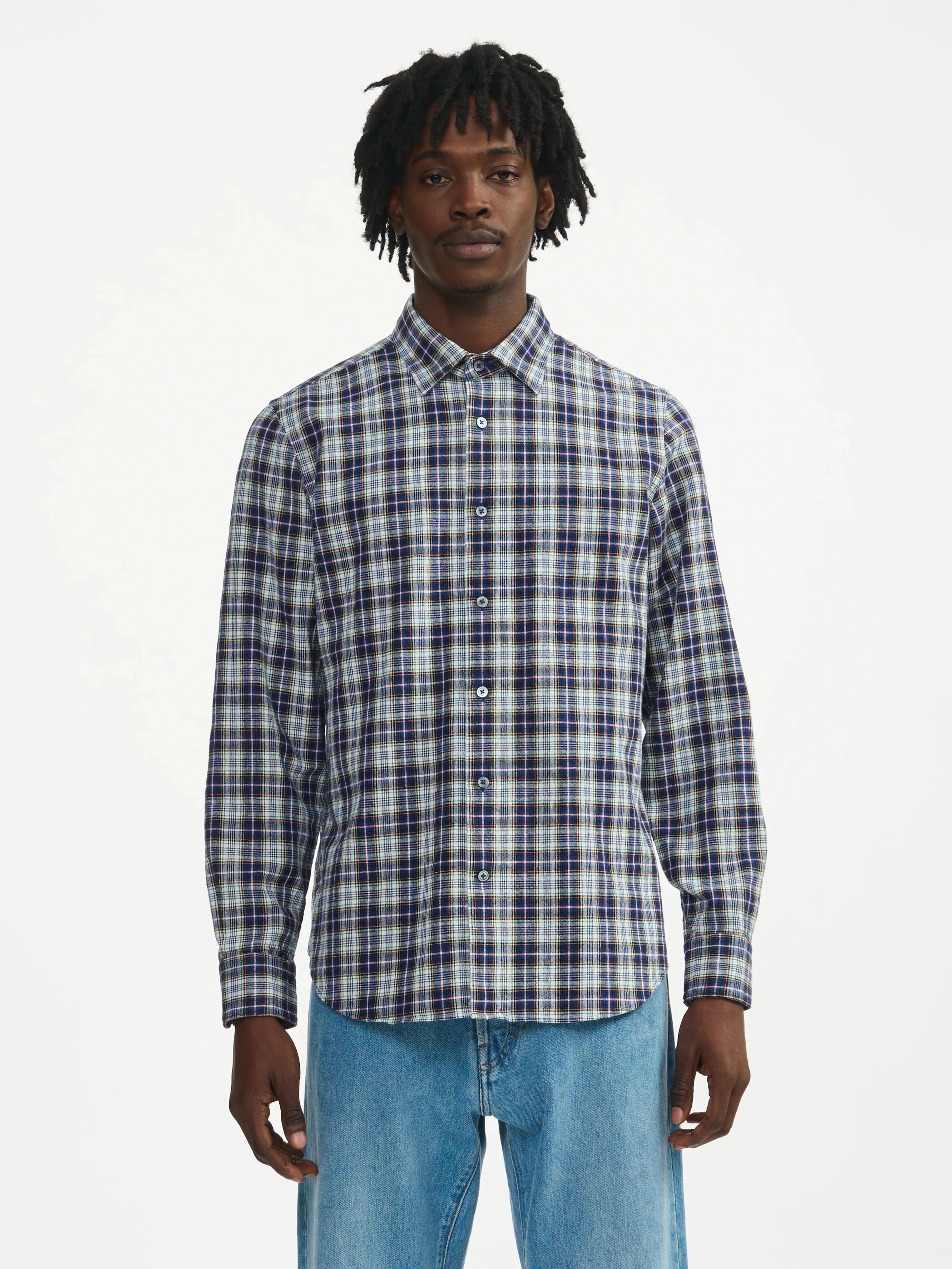 gabe shirt (241 / M / CHECK B) Airy Feel