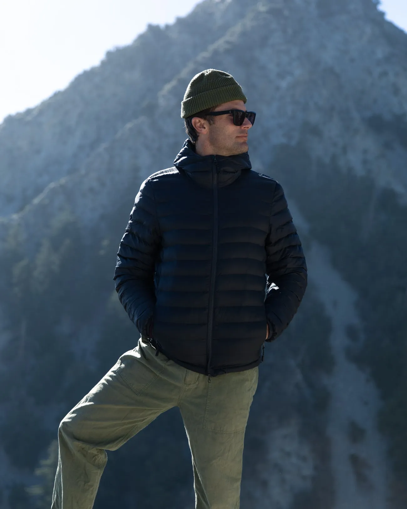 Gathered waist Men's Gale ACT Puffer Hoodie