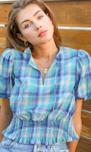 Gellany Puff Sleeve Top Casual work attire Breezy summer-inspired skirt
