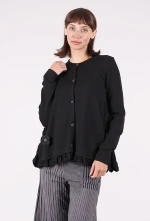 Gilet en Voile, Black Warm and cozy pullover Comfortable knit piece