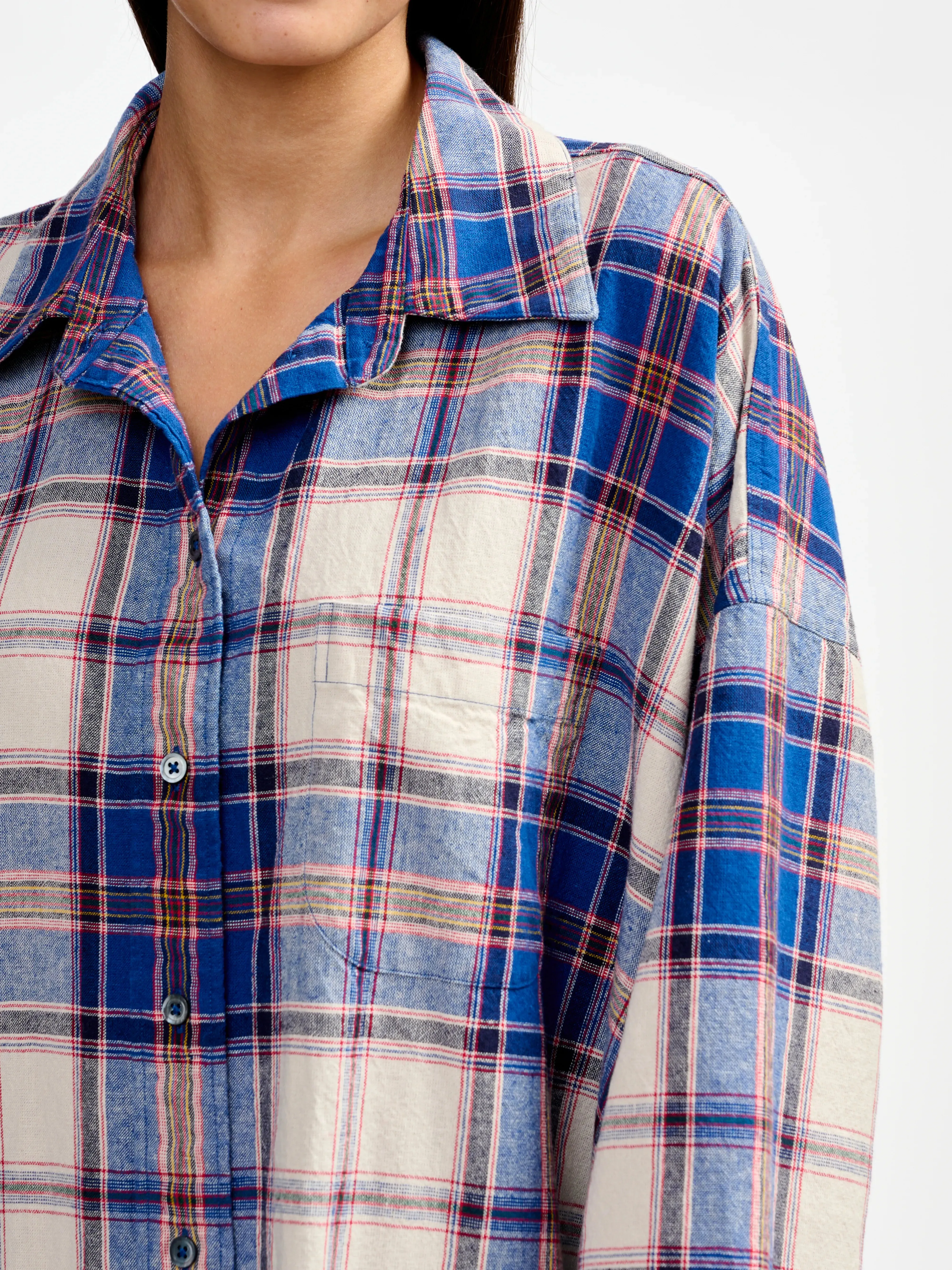 gladys dress (241 / W / CHECK A) Eye Catching