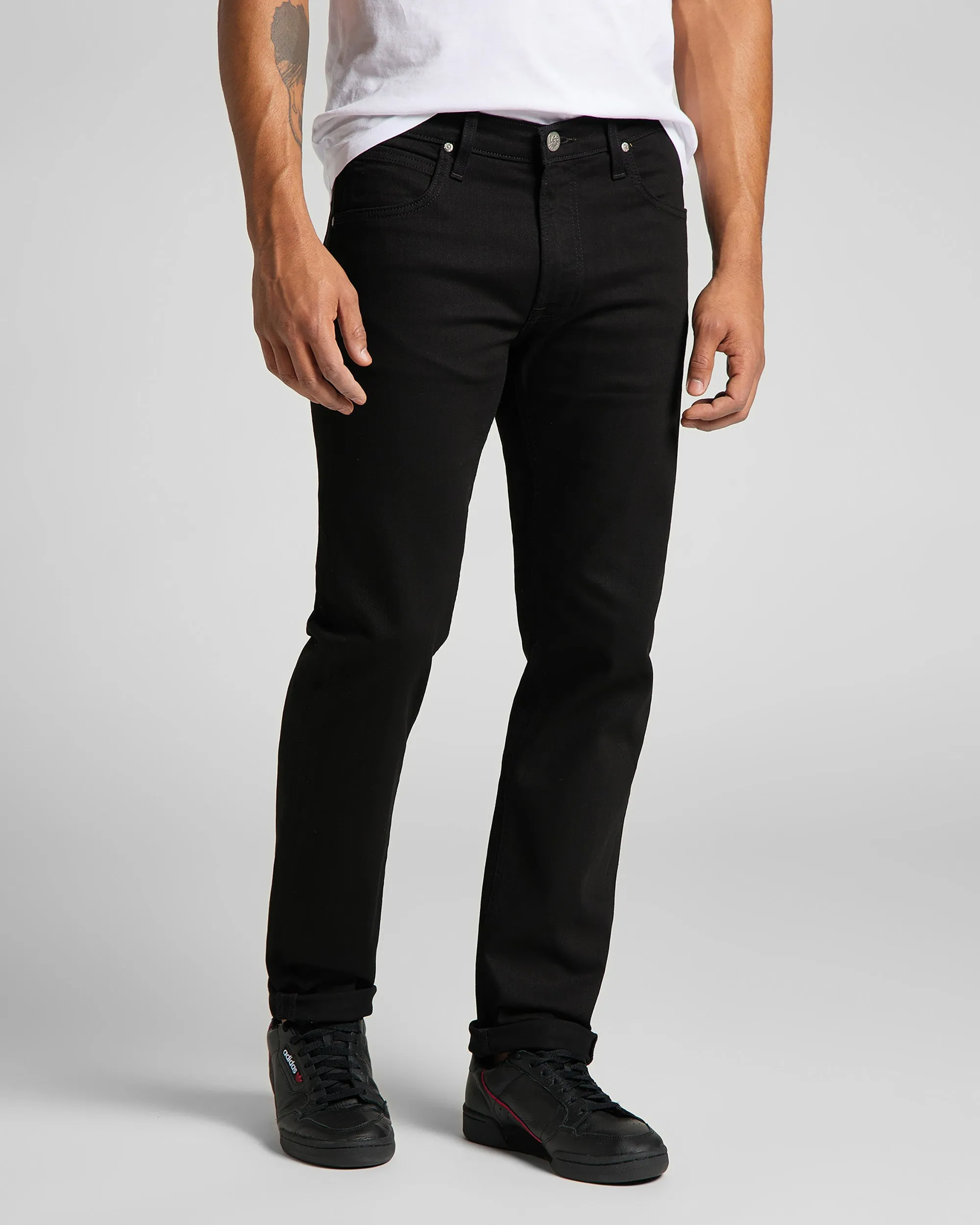 Lee Daren Zip Fly Regular Fit Mens Jeans - Clean Black | Lee Jeans | JEANSTORE