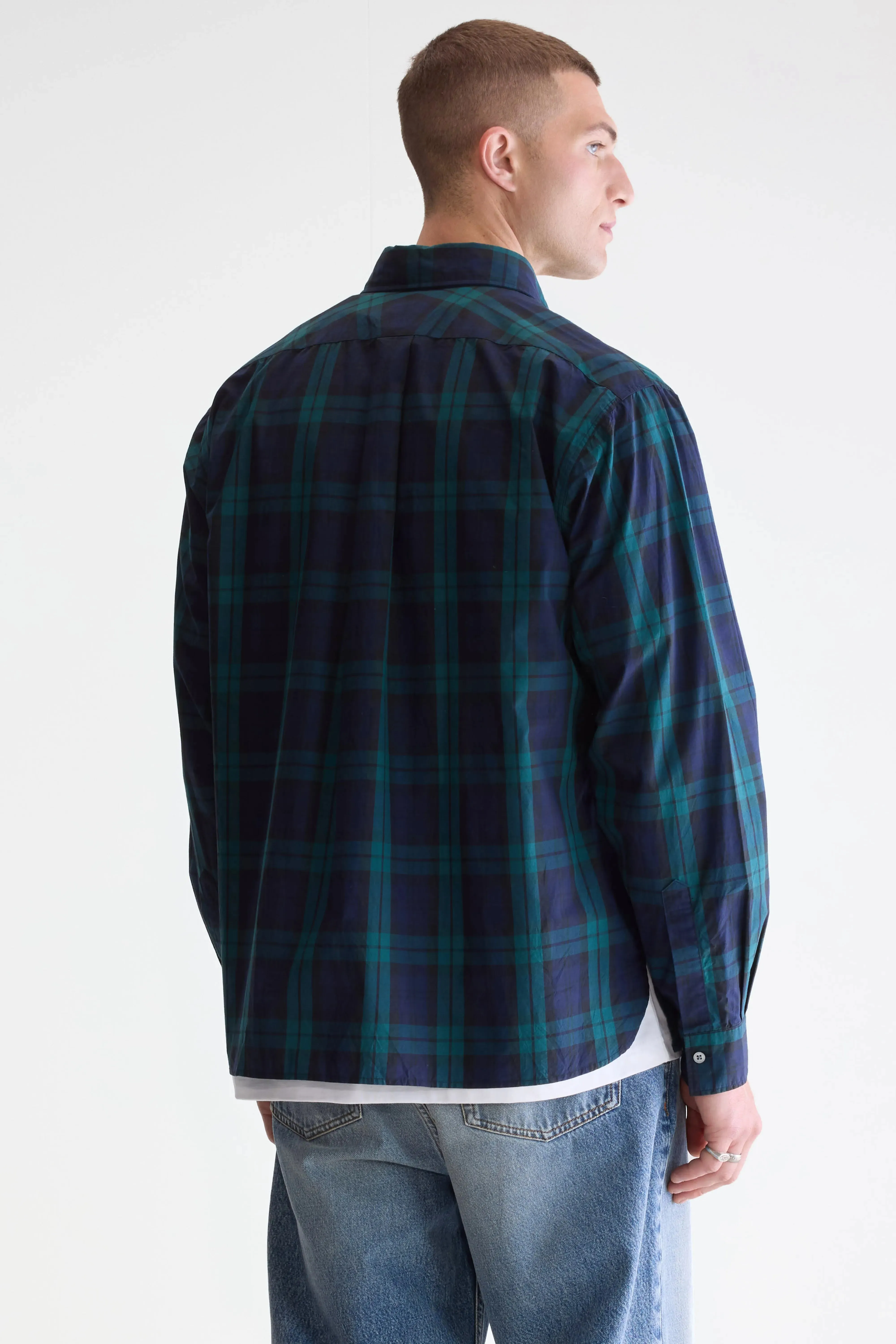 Gollie relaxed shirt (252 / M / CHECK E) Artisan Crafted
