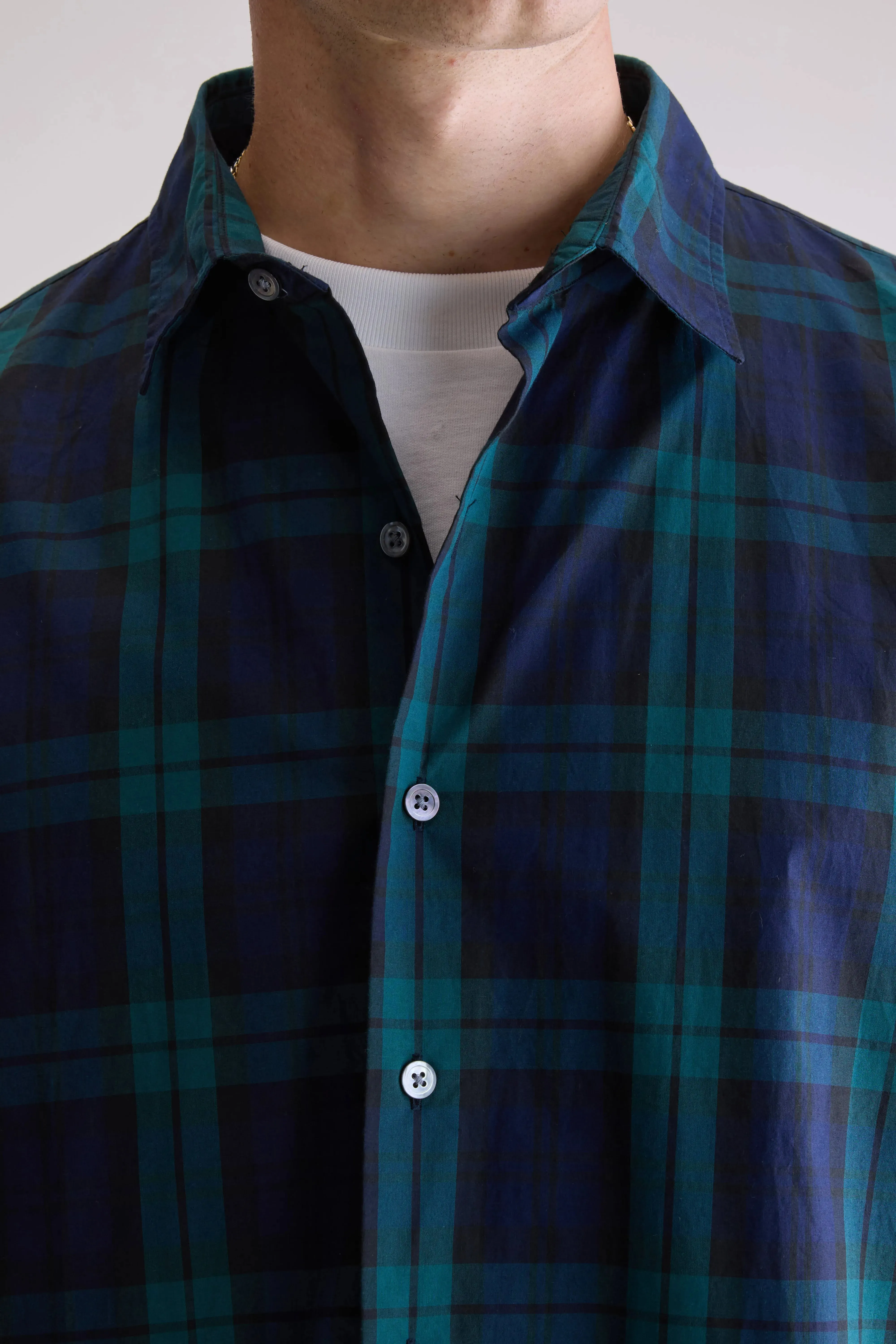 Gollie relaxed shirt (252 / M / CHECK E) Artisan Crafted