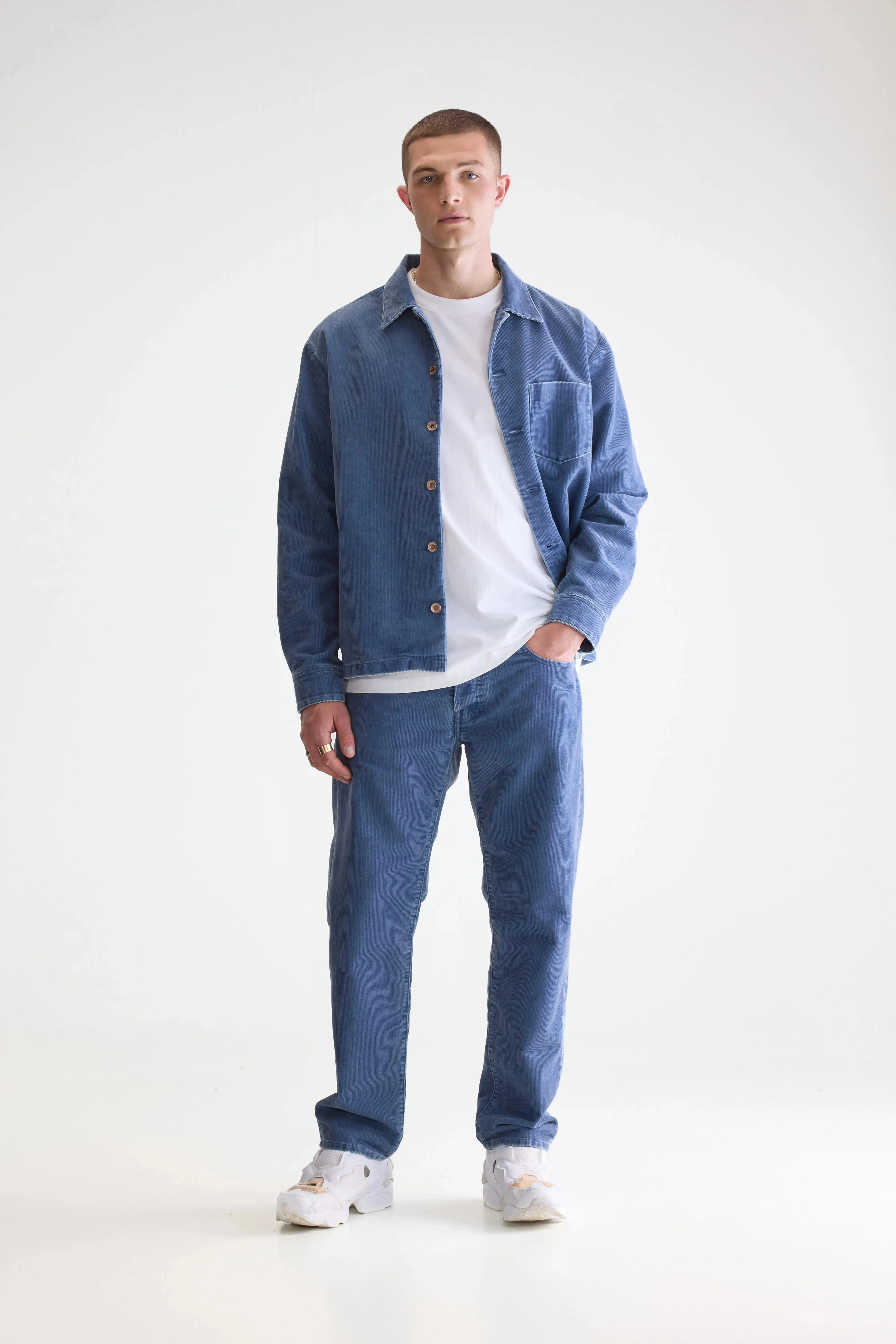Goney corduroy overshirt (252 / M / CRYSTAL) Balanced Warmth
