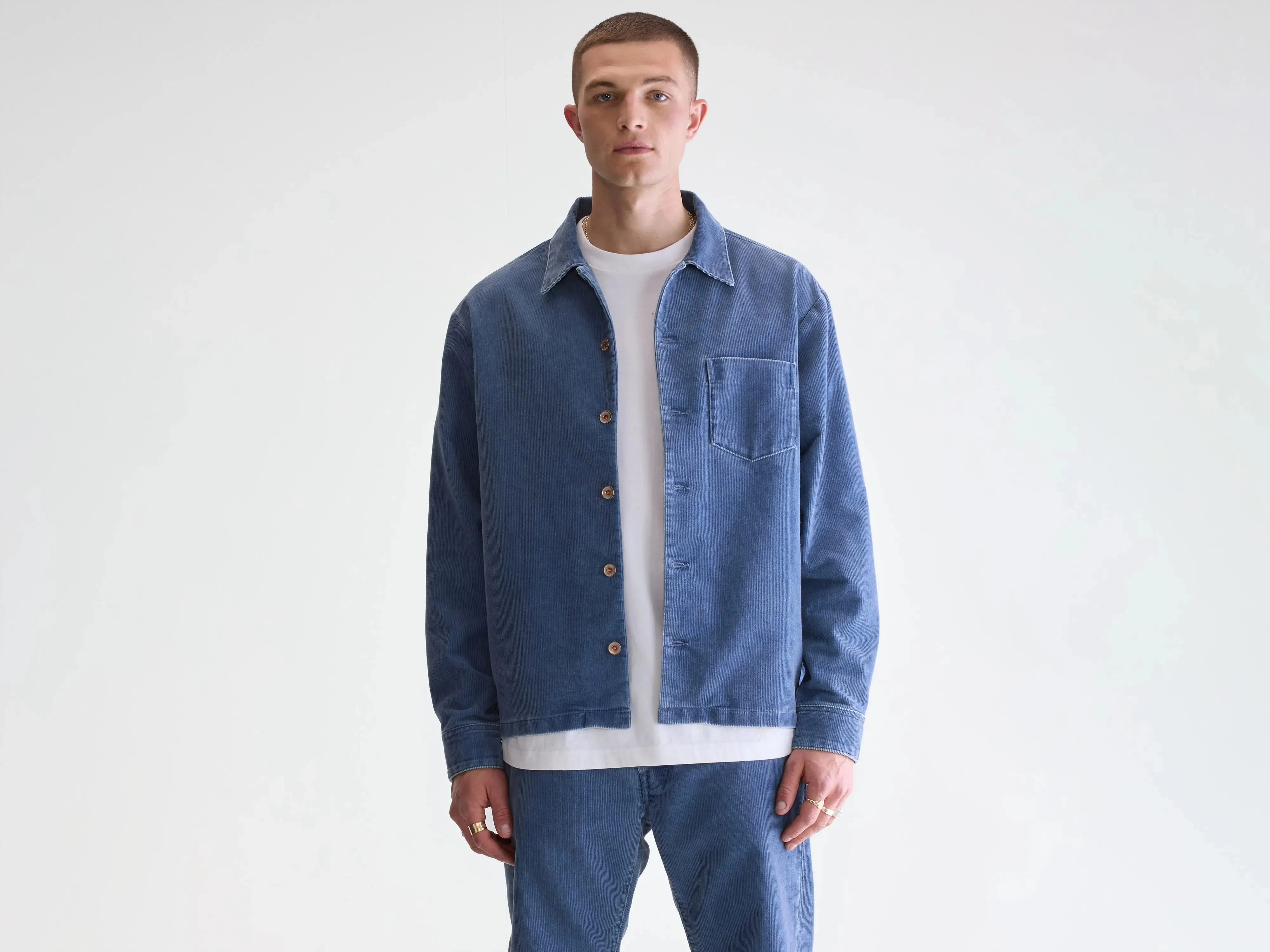 Comfy Essentials Goney corduroy overshirt (252 / M / CRYSTAL)