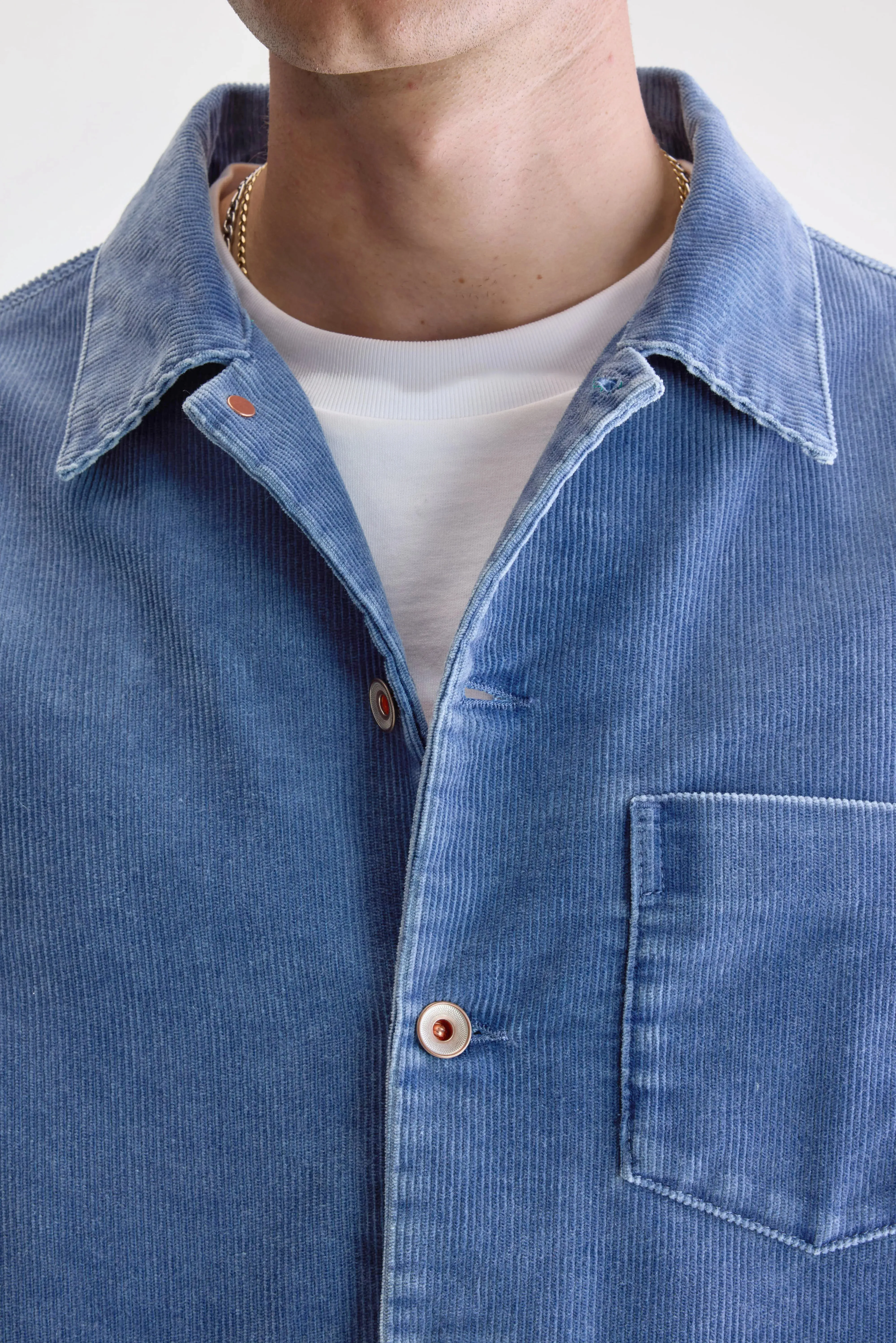 Goney corduroy overshirt (252 / M / CRYSTAL) Balanced Warmth