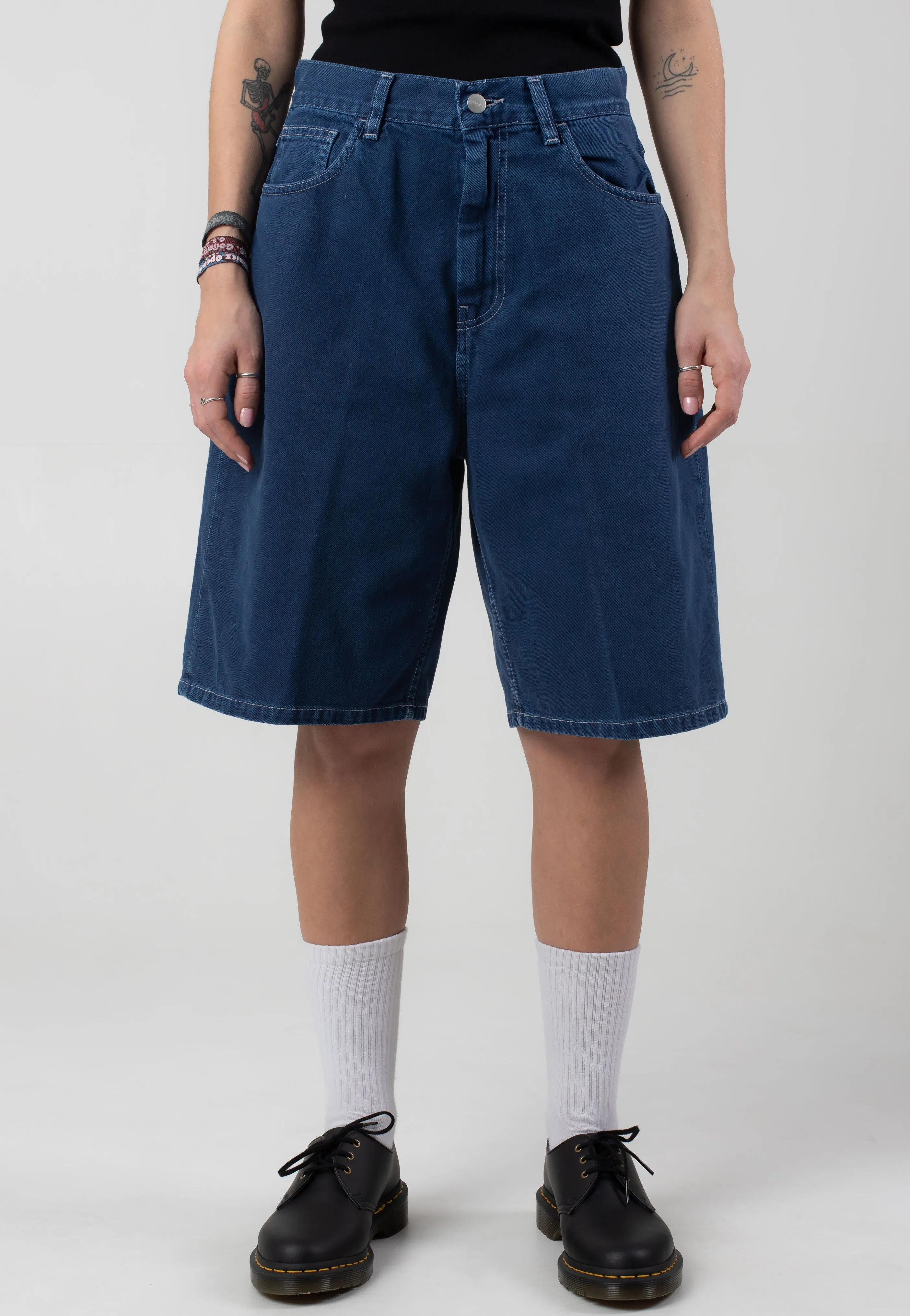 Good Quality Carhartt WIP - W' Brandon Stone Dyed Ink - Shorts