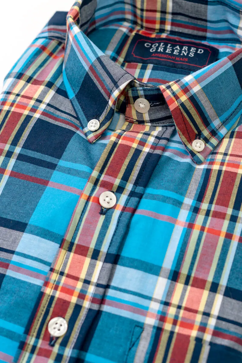 All-purpose shirt Classic neck top Gordon: Brookline Button Down - Blue/Navy (S)