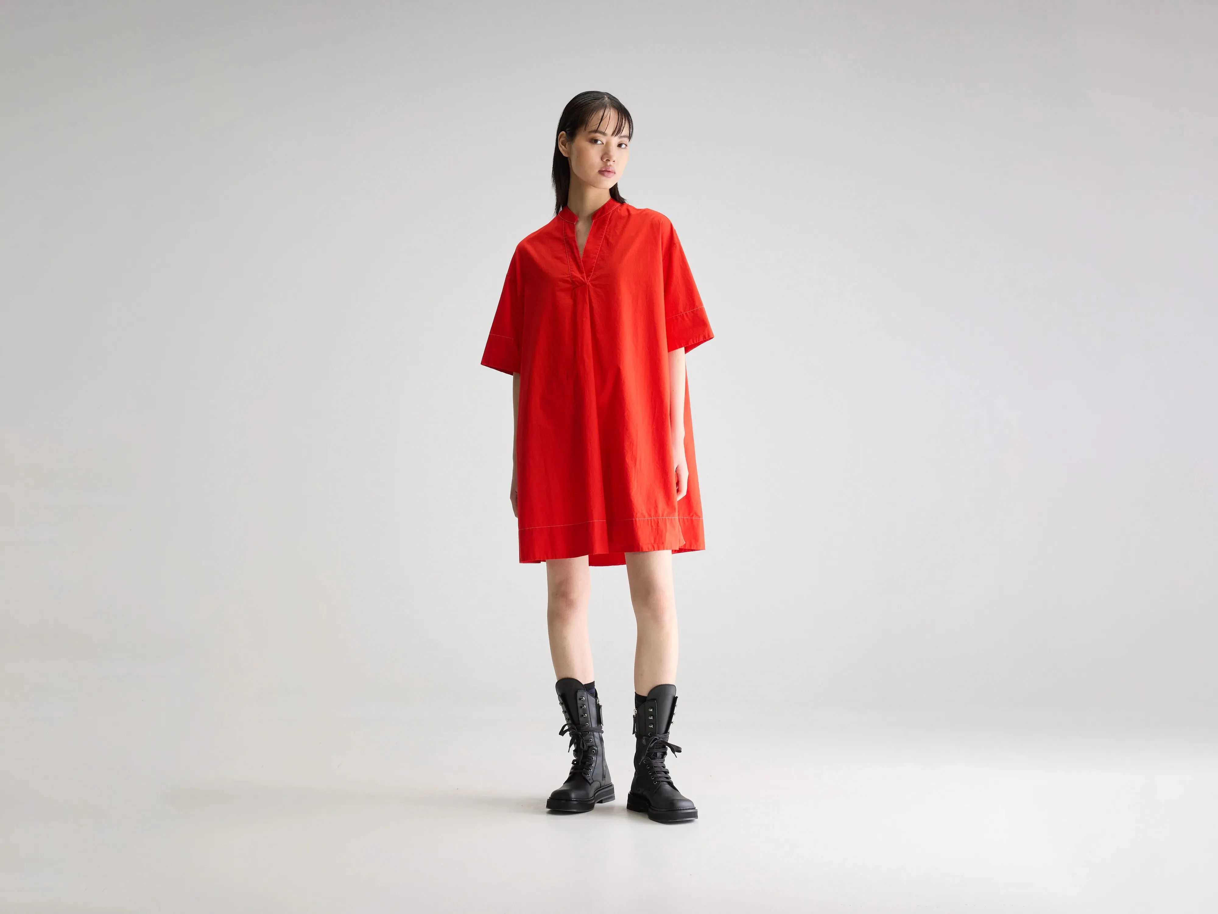 Kelly shirt dress (251 / W / AMORE) Grab Now Color Pop